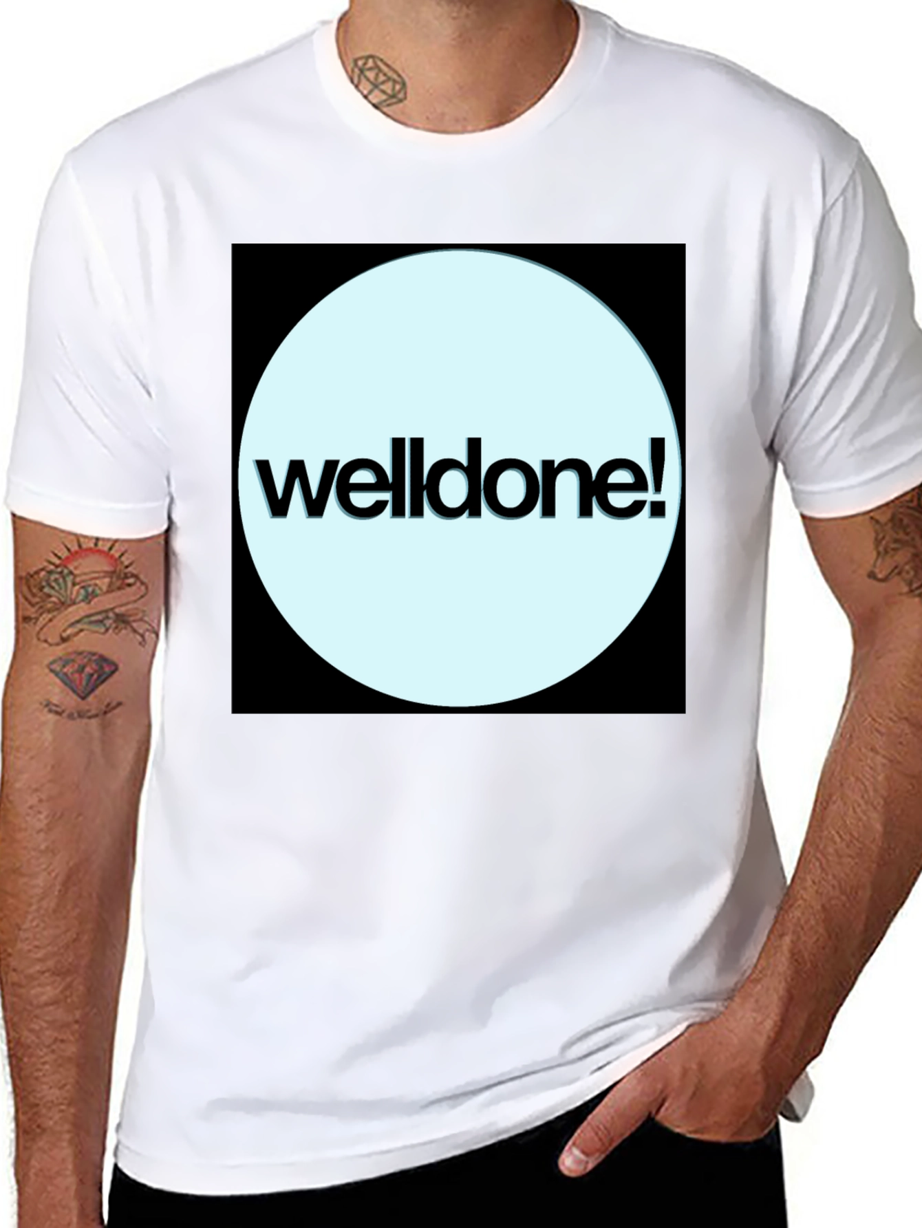 Well Done! Graphic Tee - Stylish Black T-Shirt