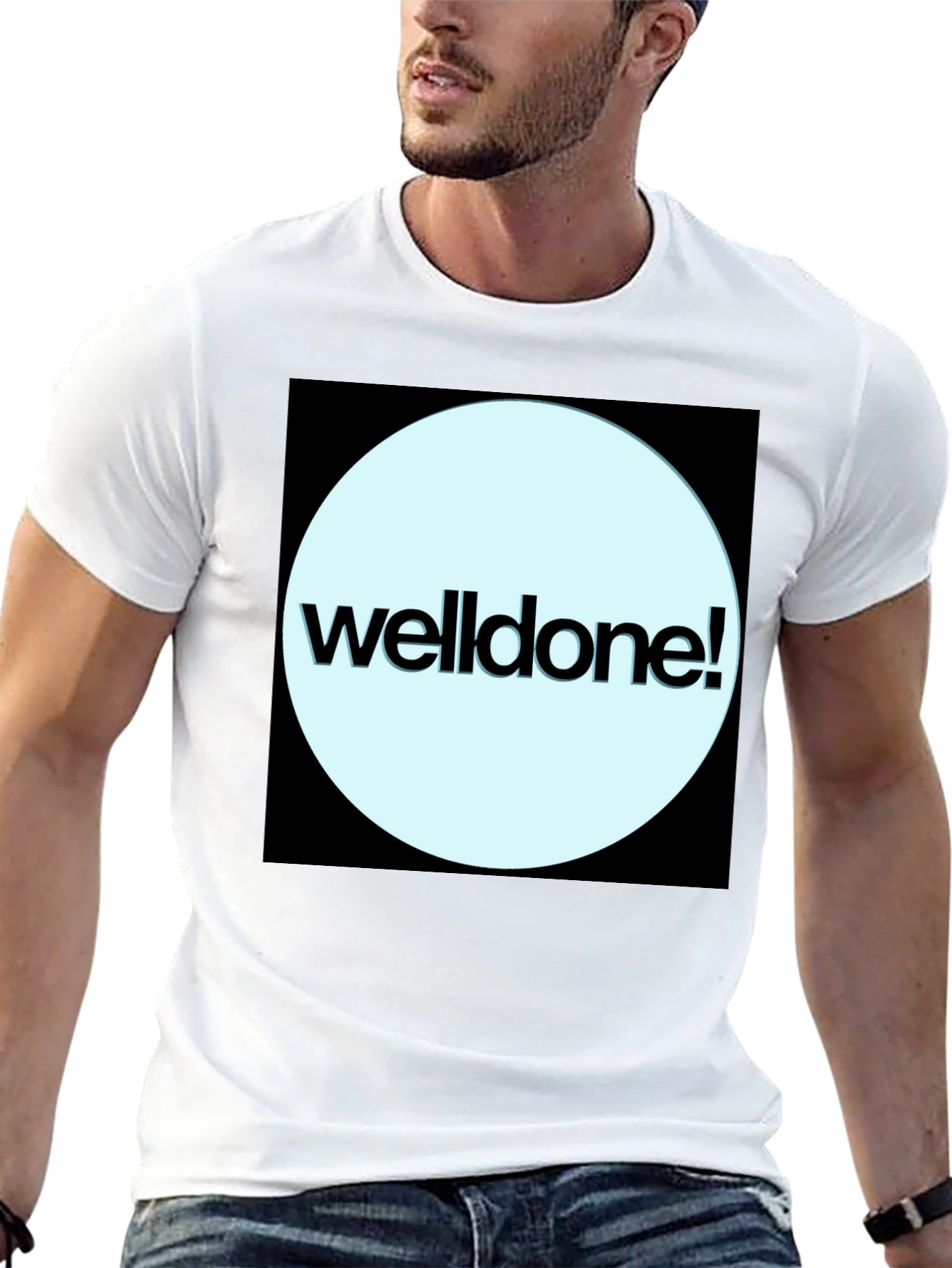 Well Done! Graphic Tee - Stylish Black T-Shirt