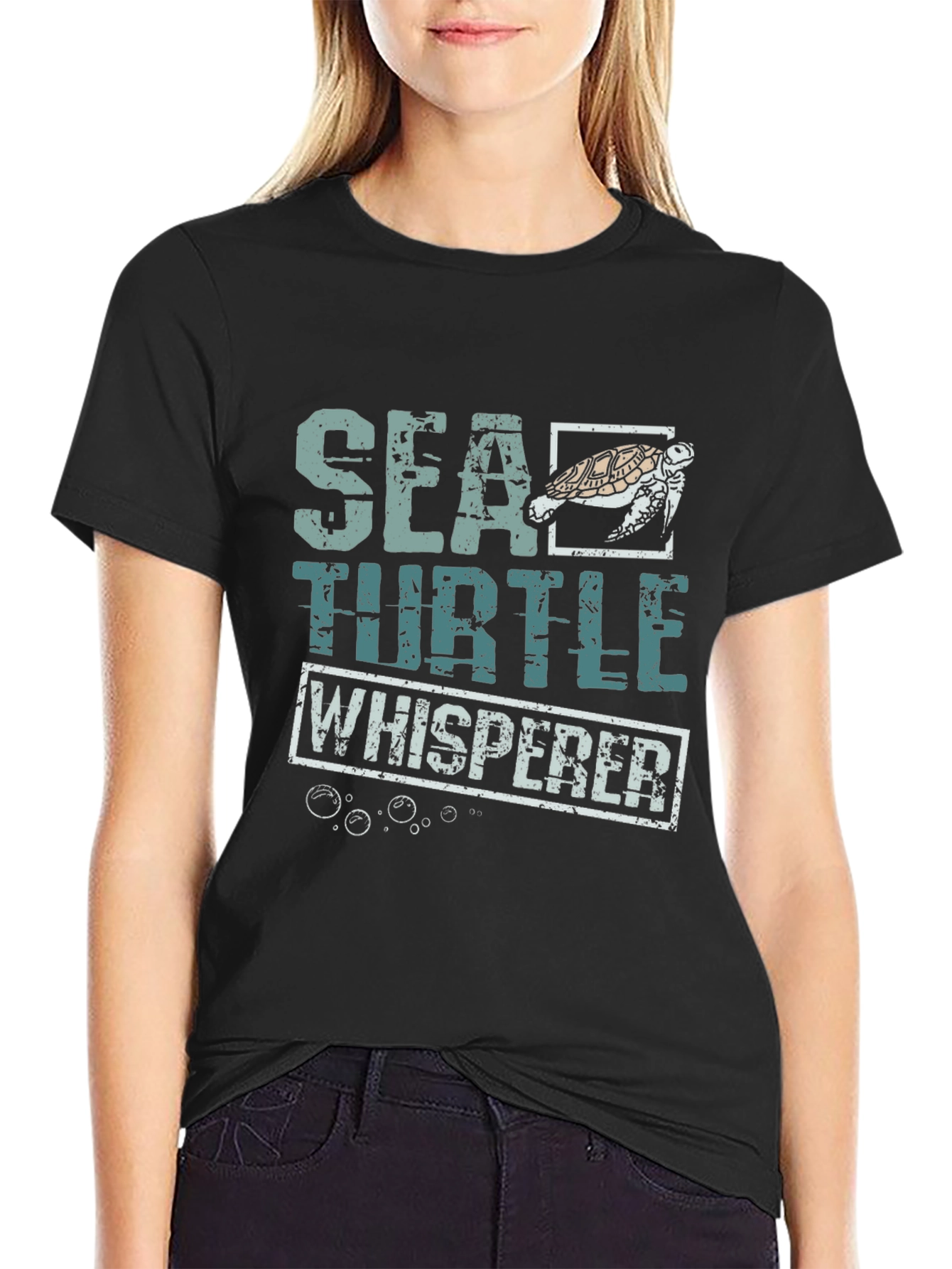 Sea Turtle Whisperer Graphic T-Shirt - Ocean Lover Tee