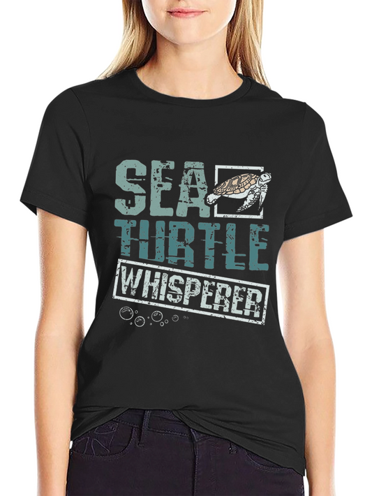 Sea Turtle Whisperer Graphic T-Shirt - Ocean Lover Tee