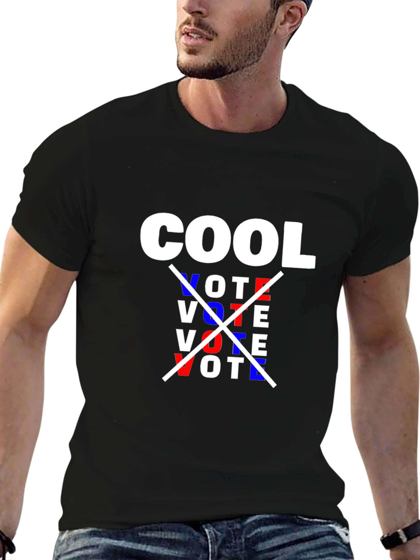 Cool Vote Graphic Tee - Stylish Political Statement