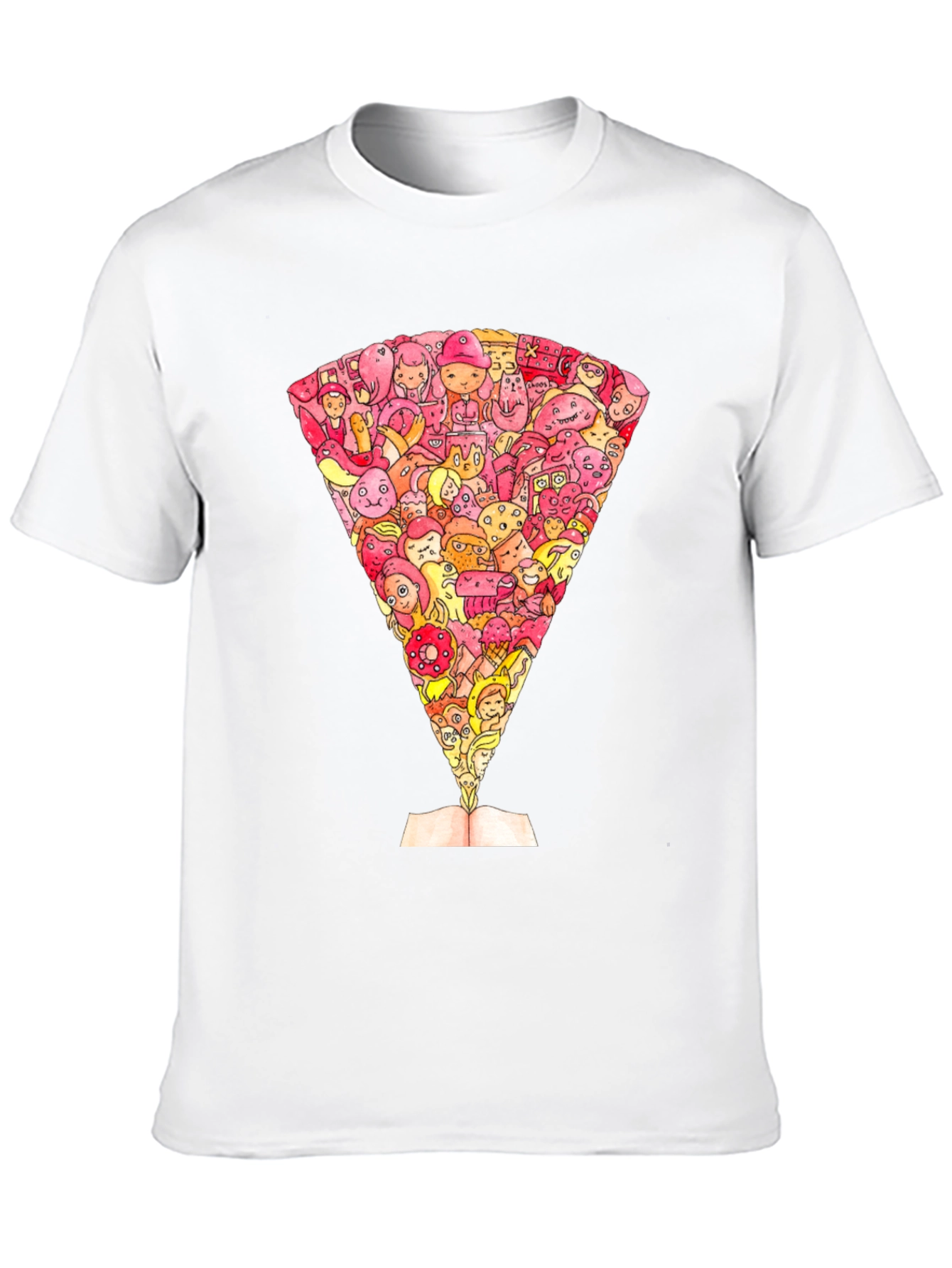 Cartoon Character Book Explosion Graphic Tee