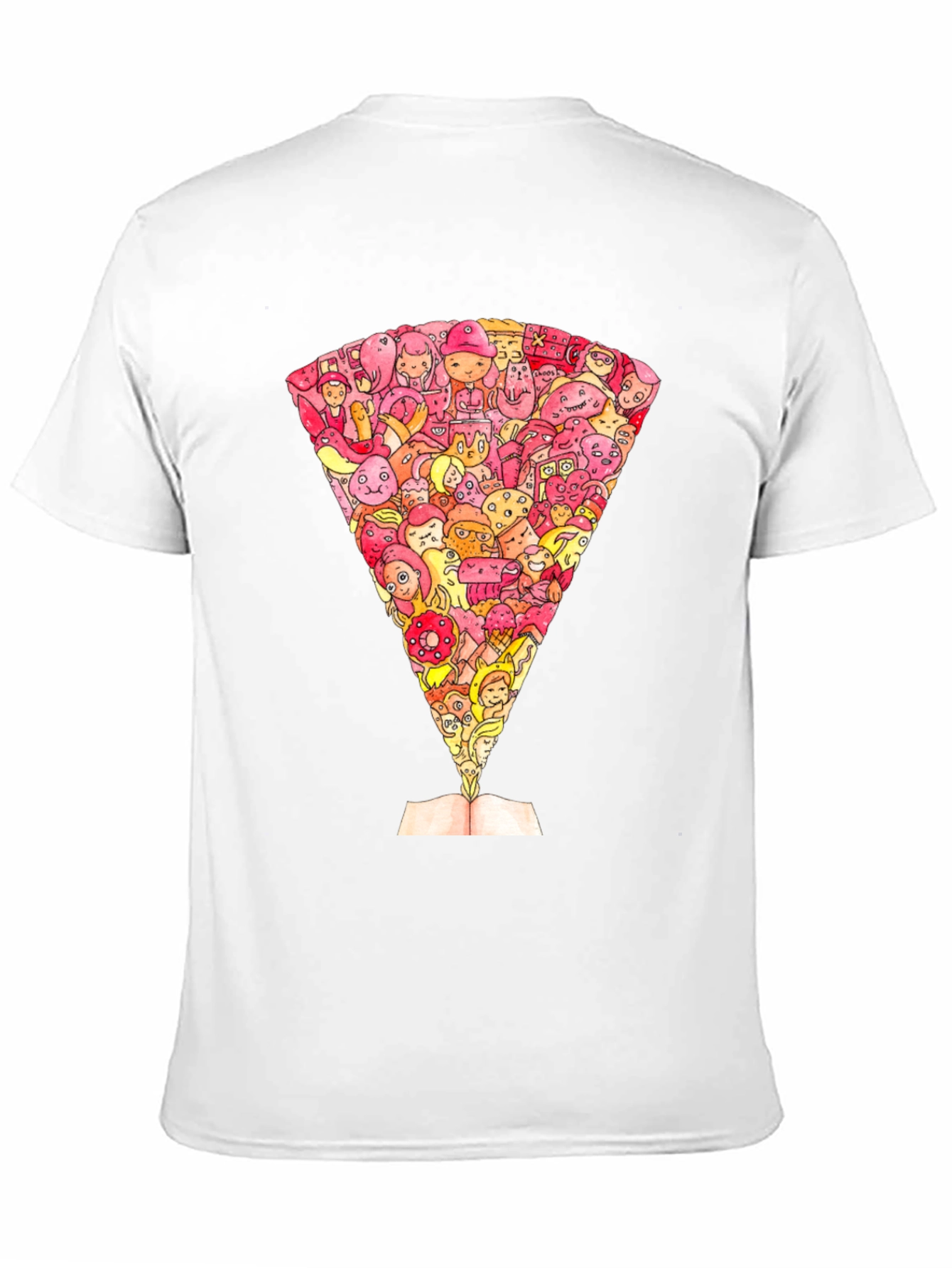 Cartoon Character Book Explosion Graphic Tee