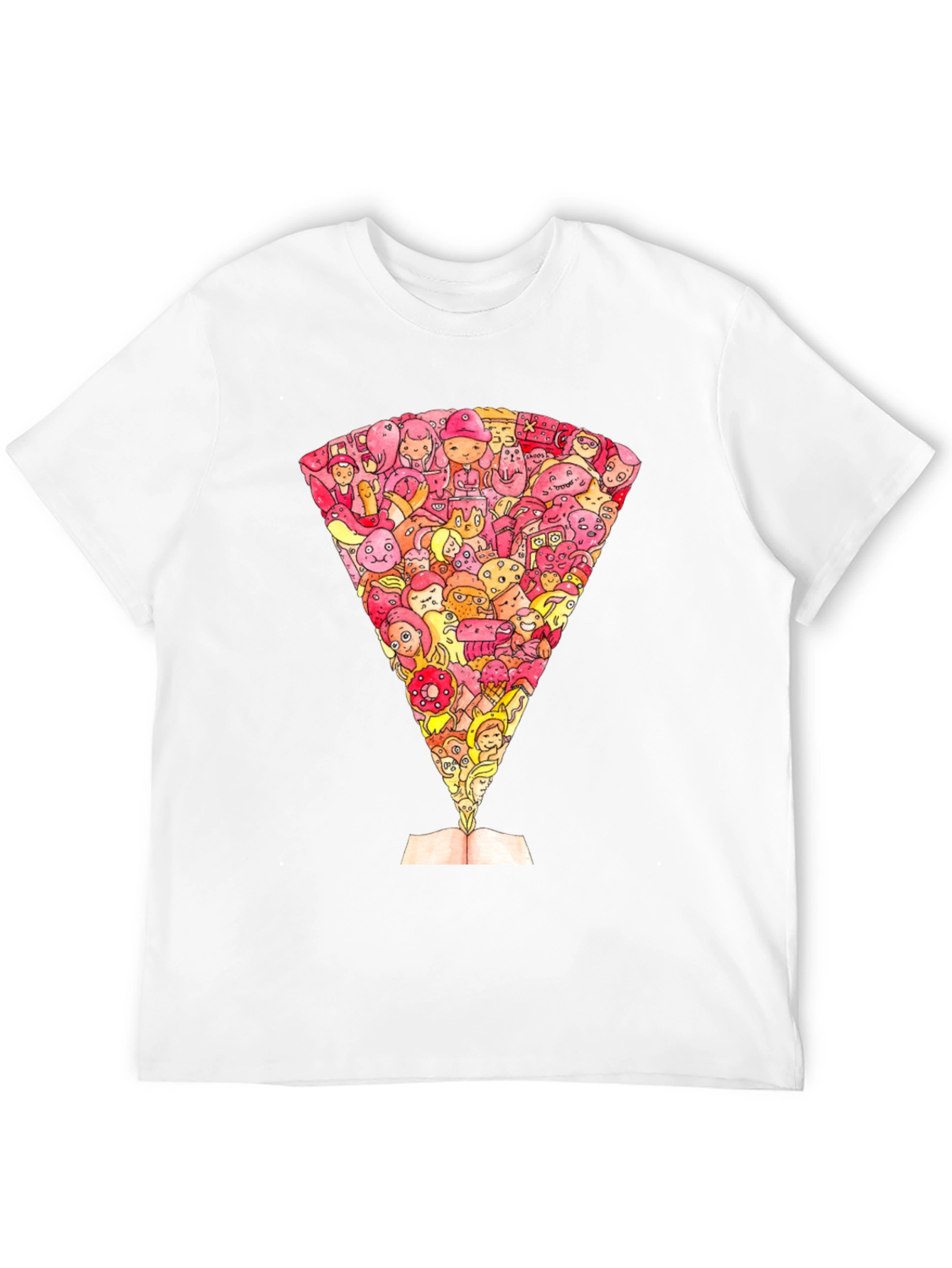 Cartoon Character Book Explosion Graphic Tee