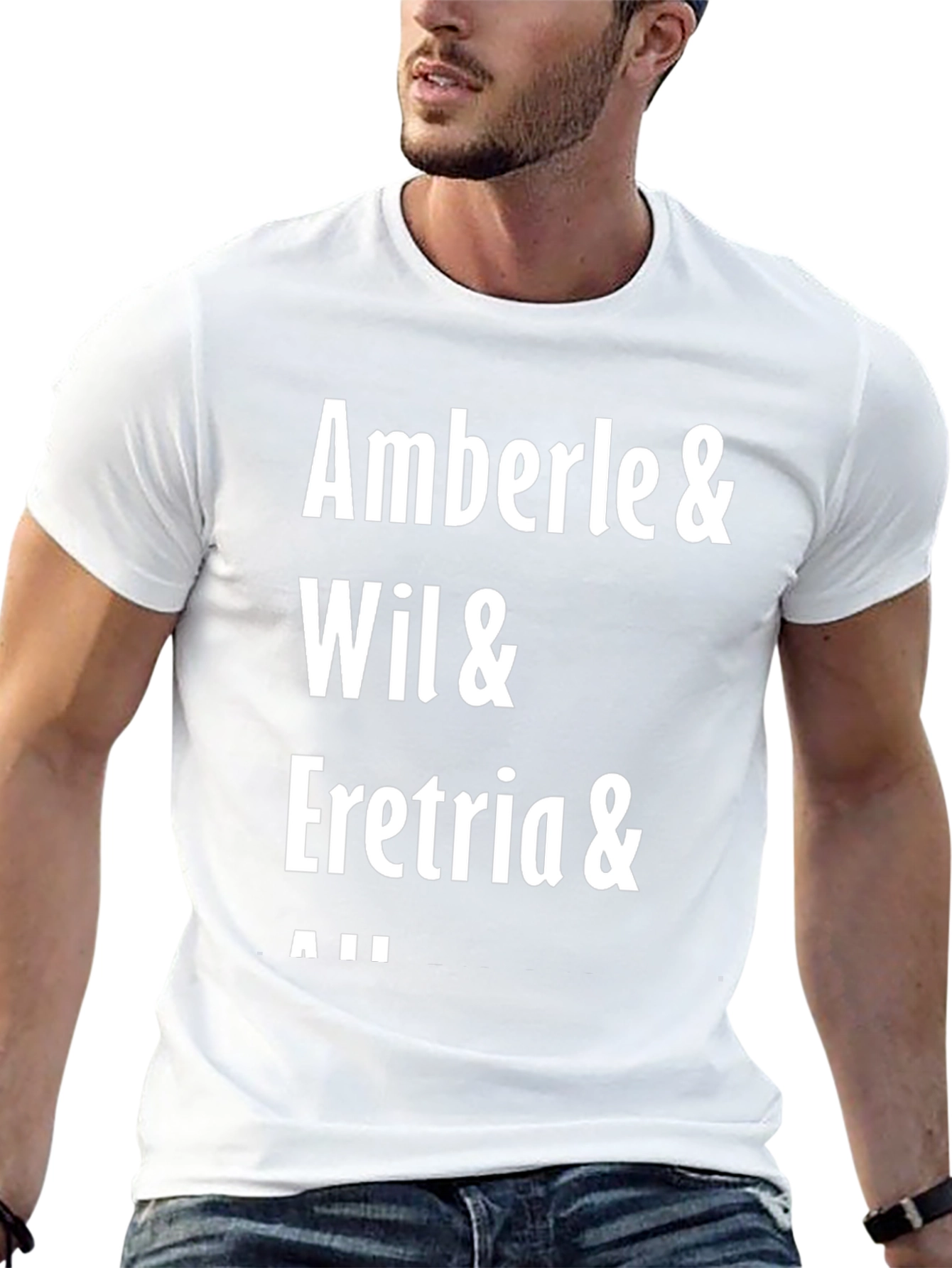 Amberle Wil Eretria & All Black Graphic Tee