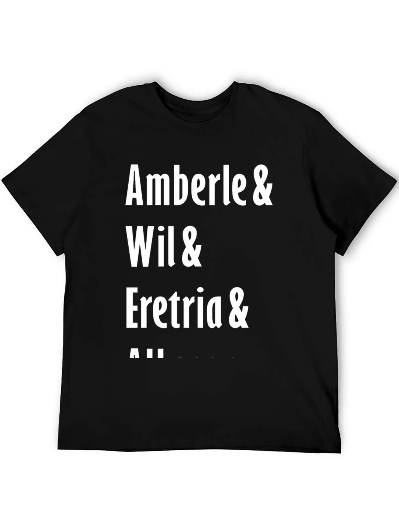 Amberle Wil Eretria & All Black Graphic Tee