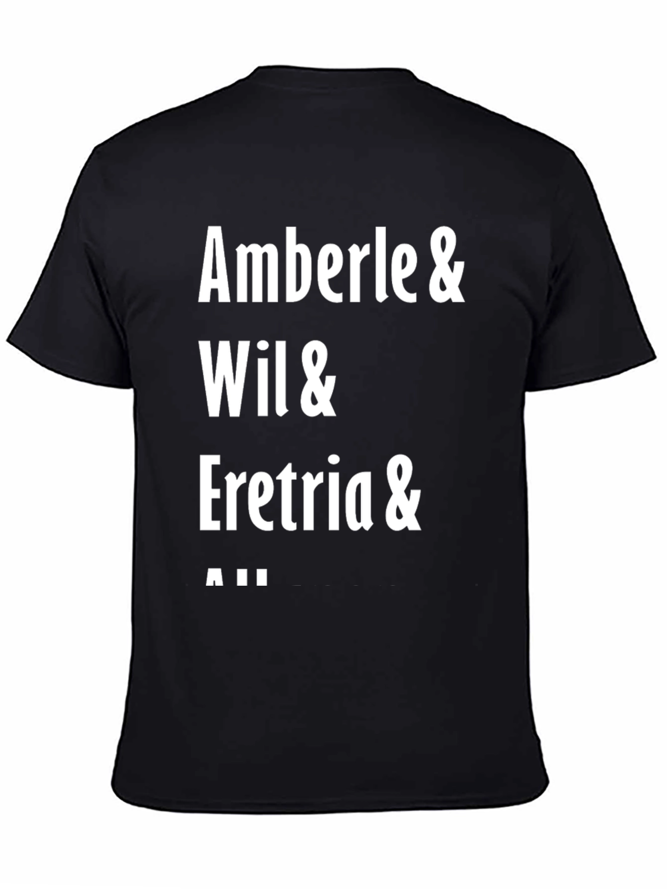 Amberle Wil Eretria & All Black Graphic Tee