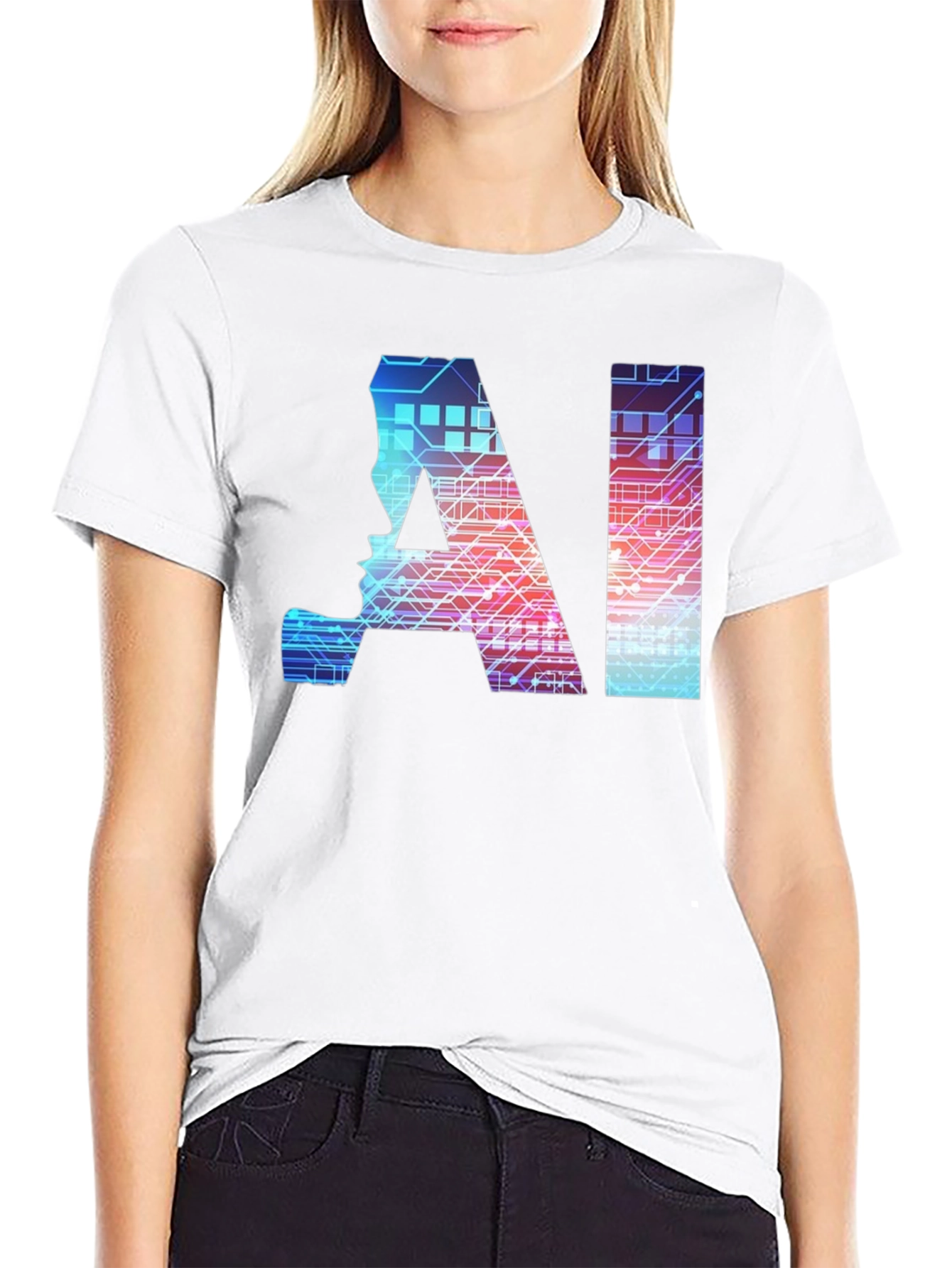AI Mind T-Shirt - Circuit Board Design