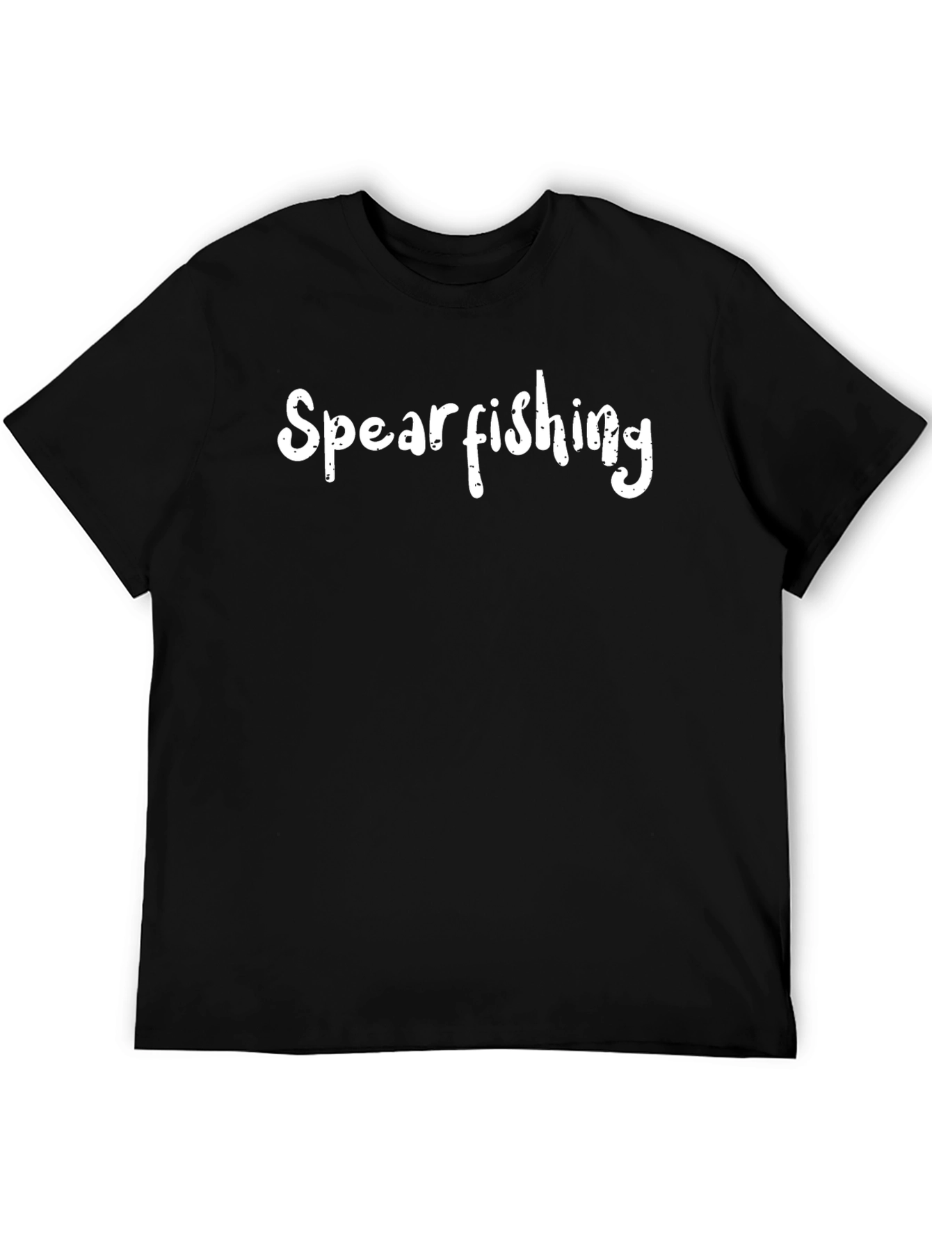 Spearfishing Graphic Tee - Black Short Sleeve