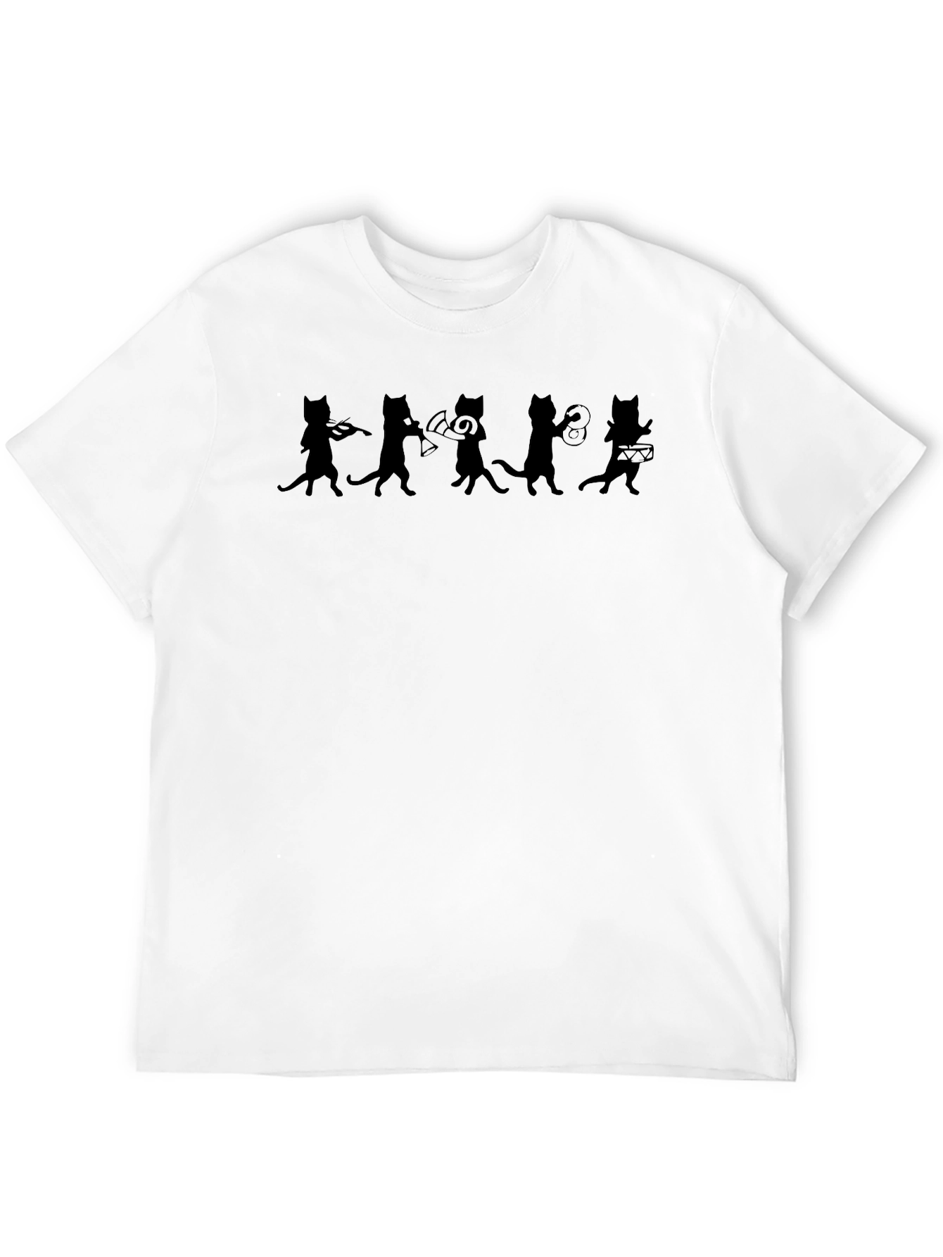 Cat Band T-Shirt - Novelty Music Lover Tee