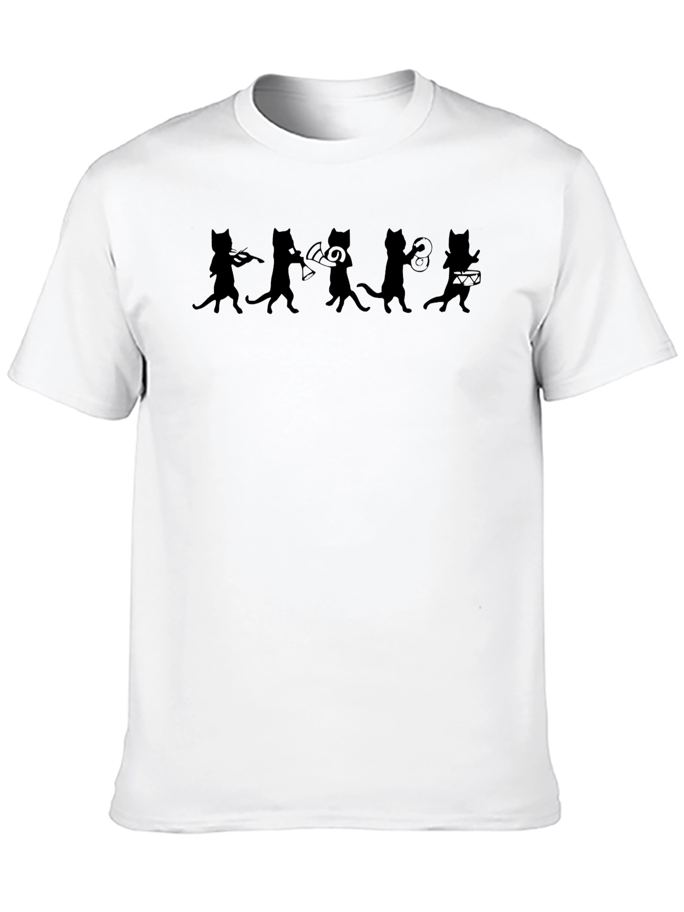 Cat Band T-Shirt - Novelty Music Lover Tee