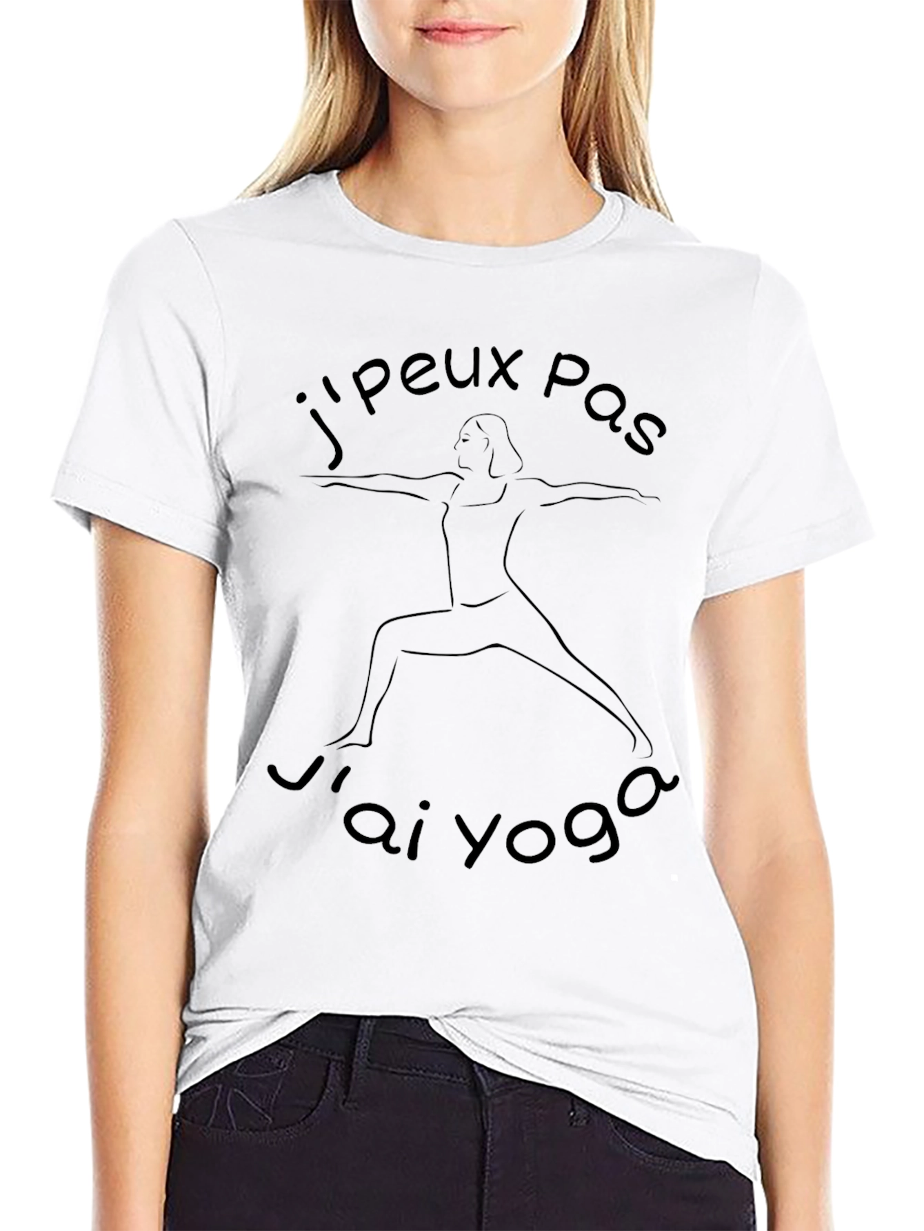 Yoga Tee: Jpeux Pas Jai Yoga T-Shirt