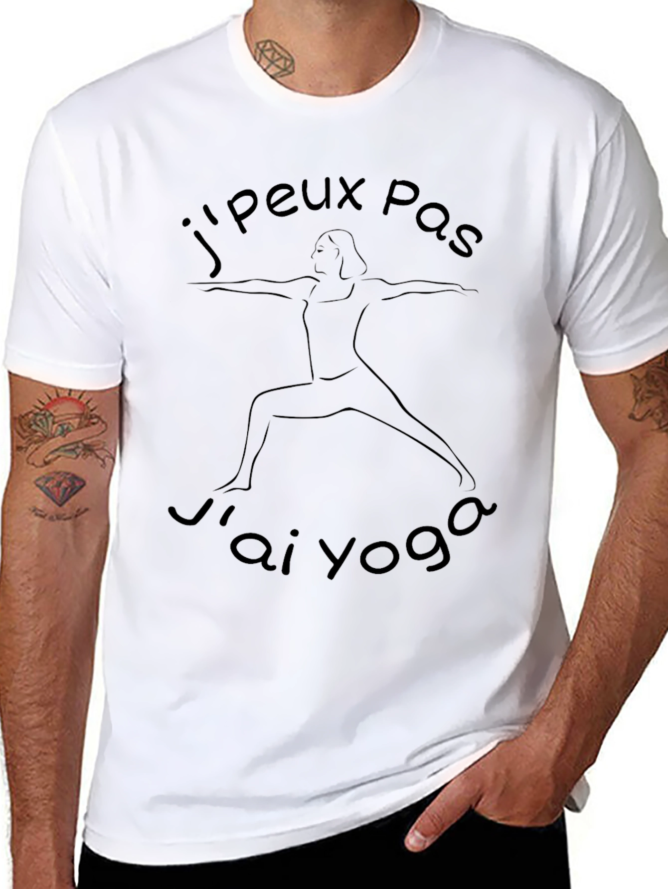 Yoga Tee: Jpeux Pas Jai Yoga T-Shirt