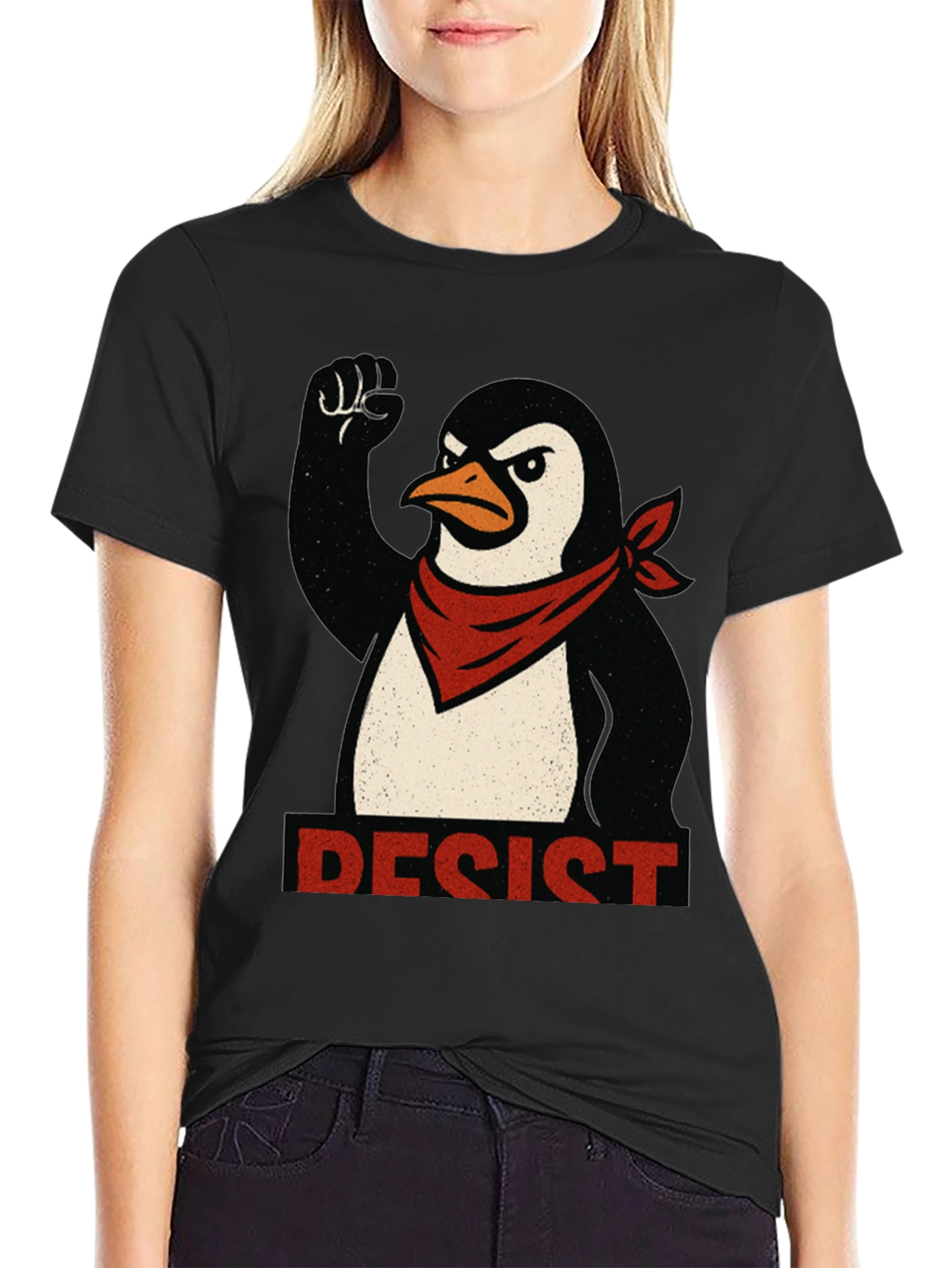 Resist Penguin T-Shirt - Political Protest Tee