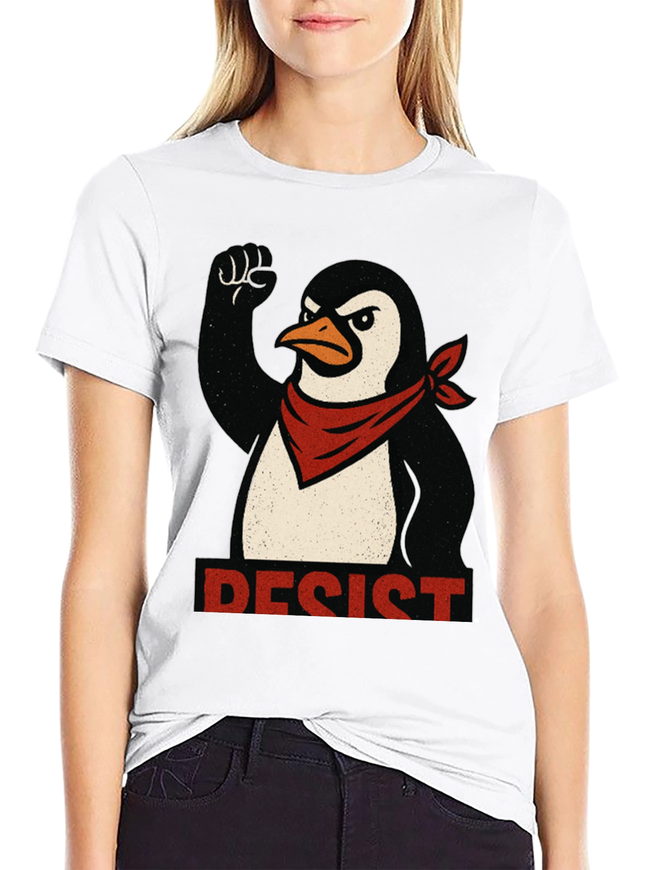 Resist Penguin T-Shirt - Political Protest Tee