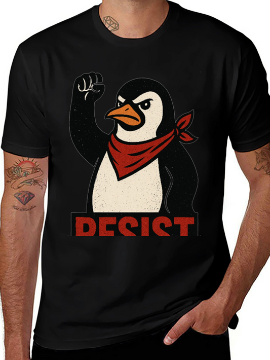 Resist Penguin T-Shirt - Political Protest Tee