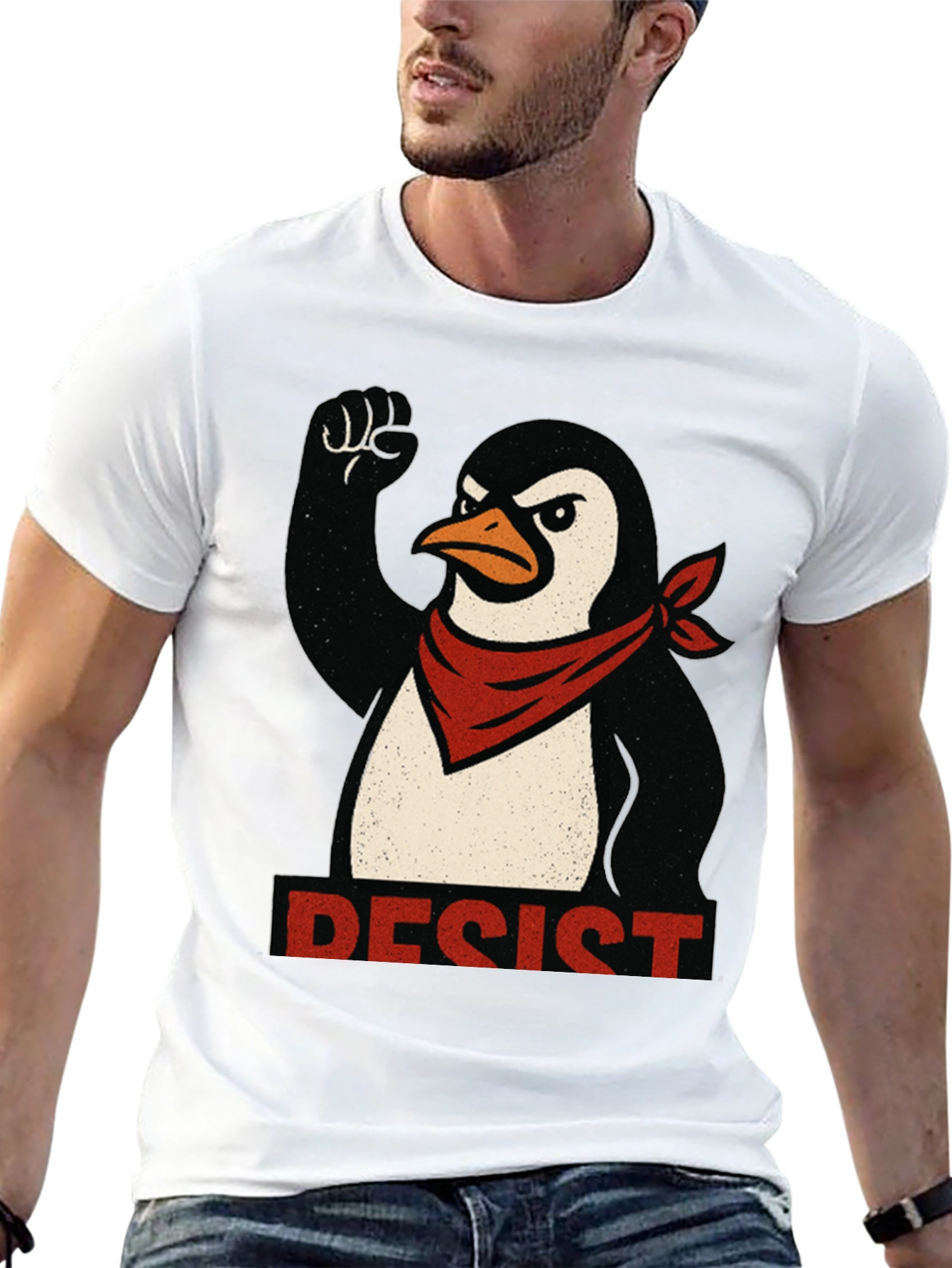 Resist Penguin T-Shirt - Political Protest Tee