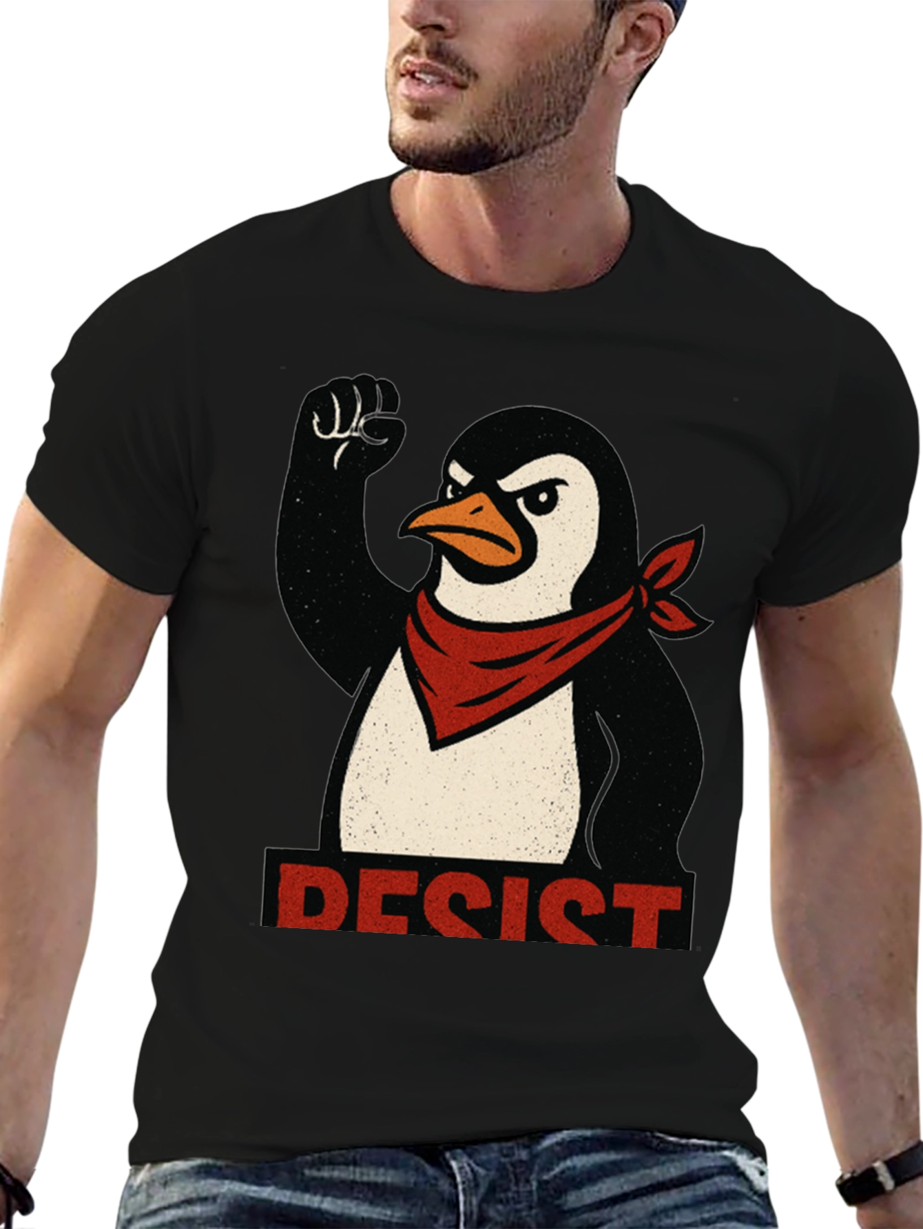 Resist Penguin T-Shirt - Political Protest Tee