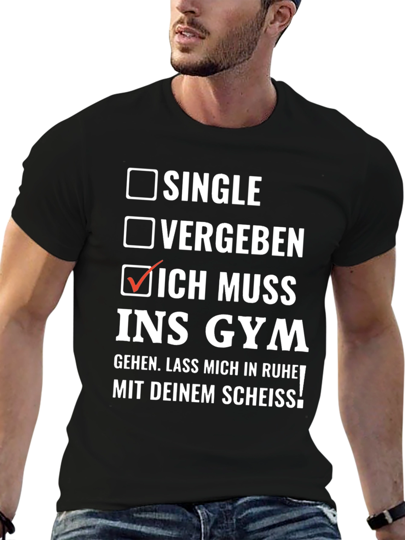 Gym Humor T-Shirt - Single Vergaben Gym