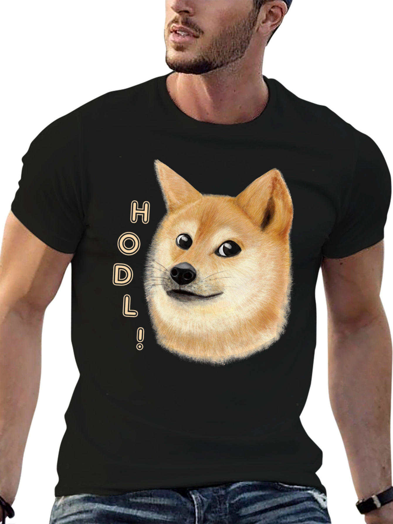Doge HODL T-Shirt - Crypto Meme Tee