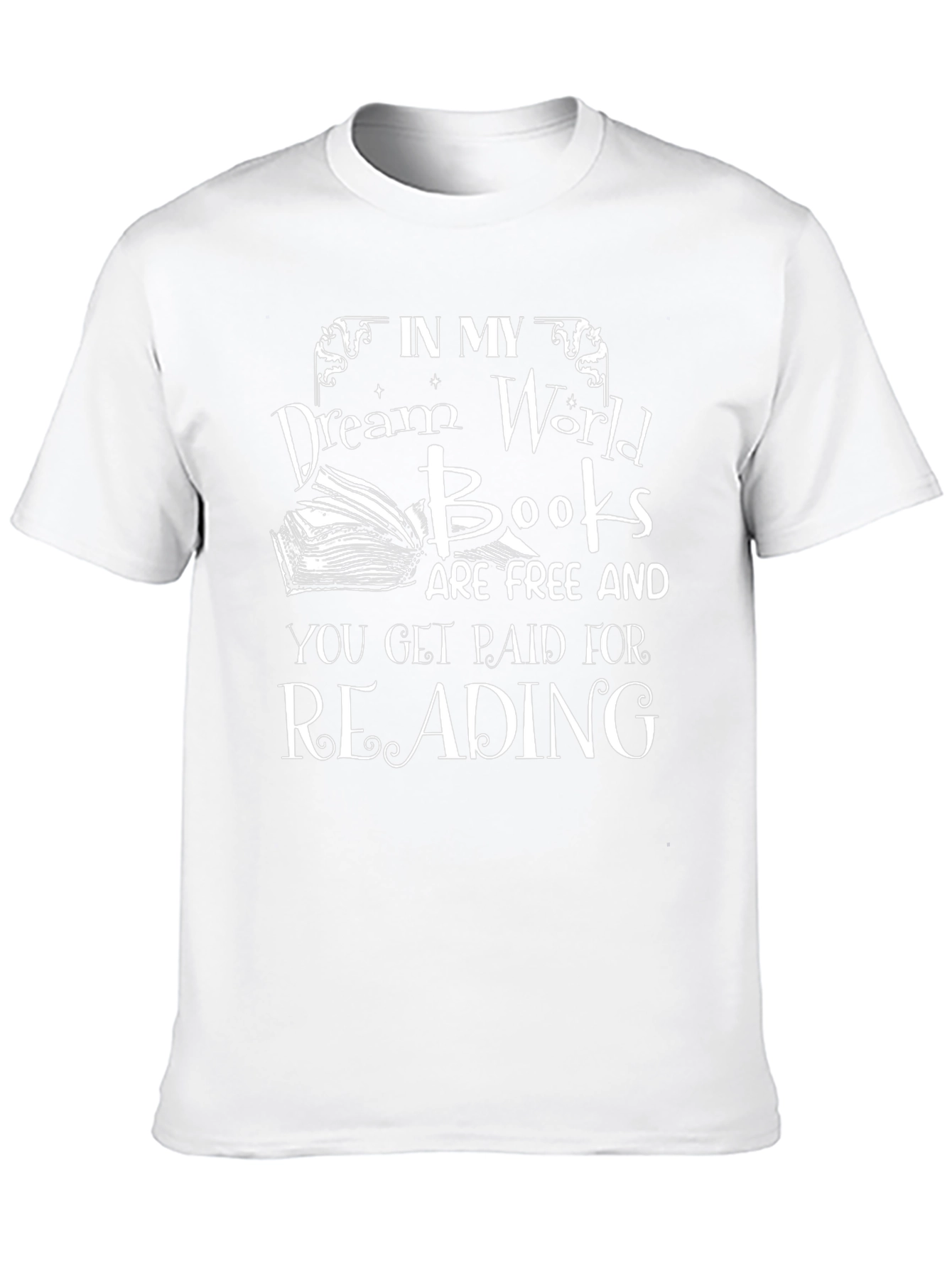 Dream World Books T-Shirt Reading Lover Tee