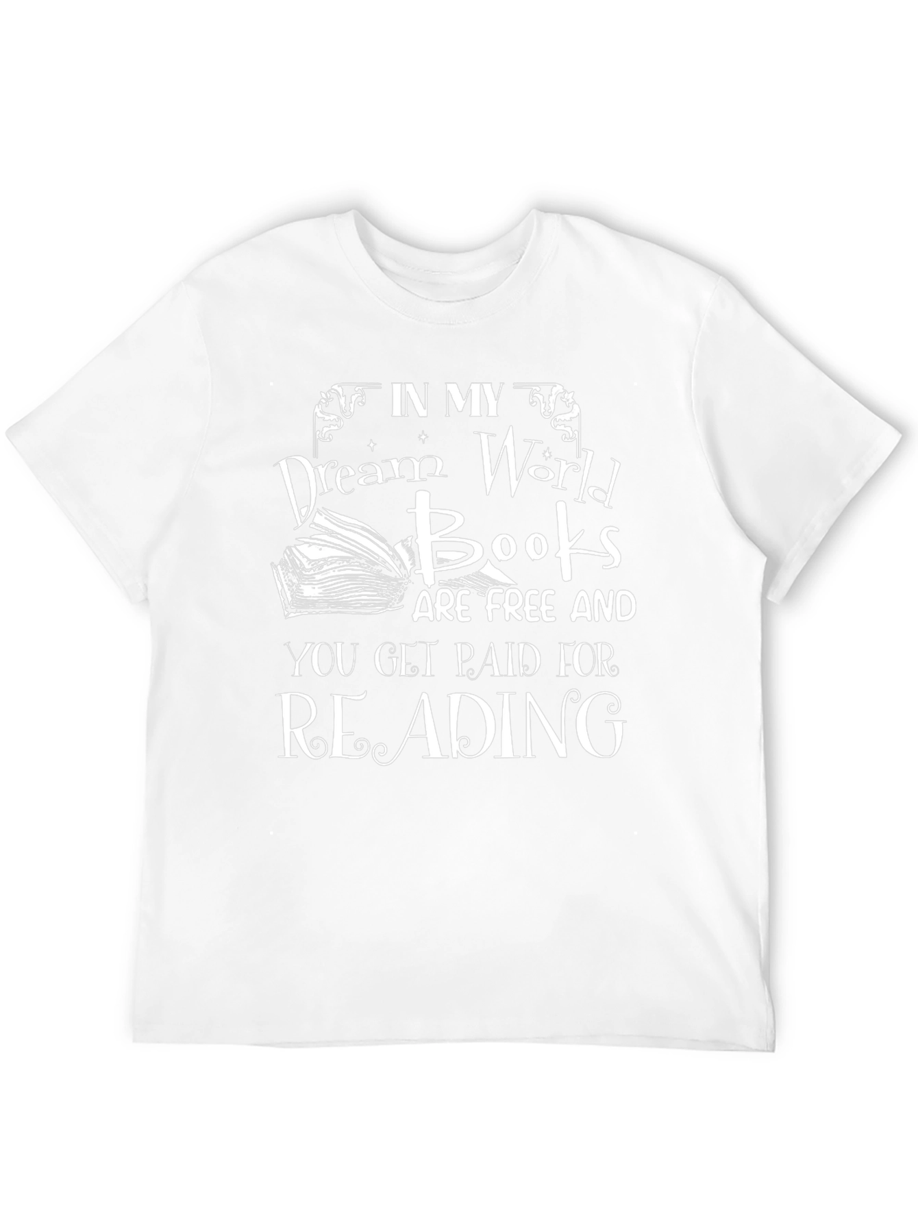 Dream World Books T-Shirt Reading Lover Tee