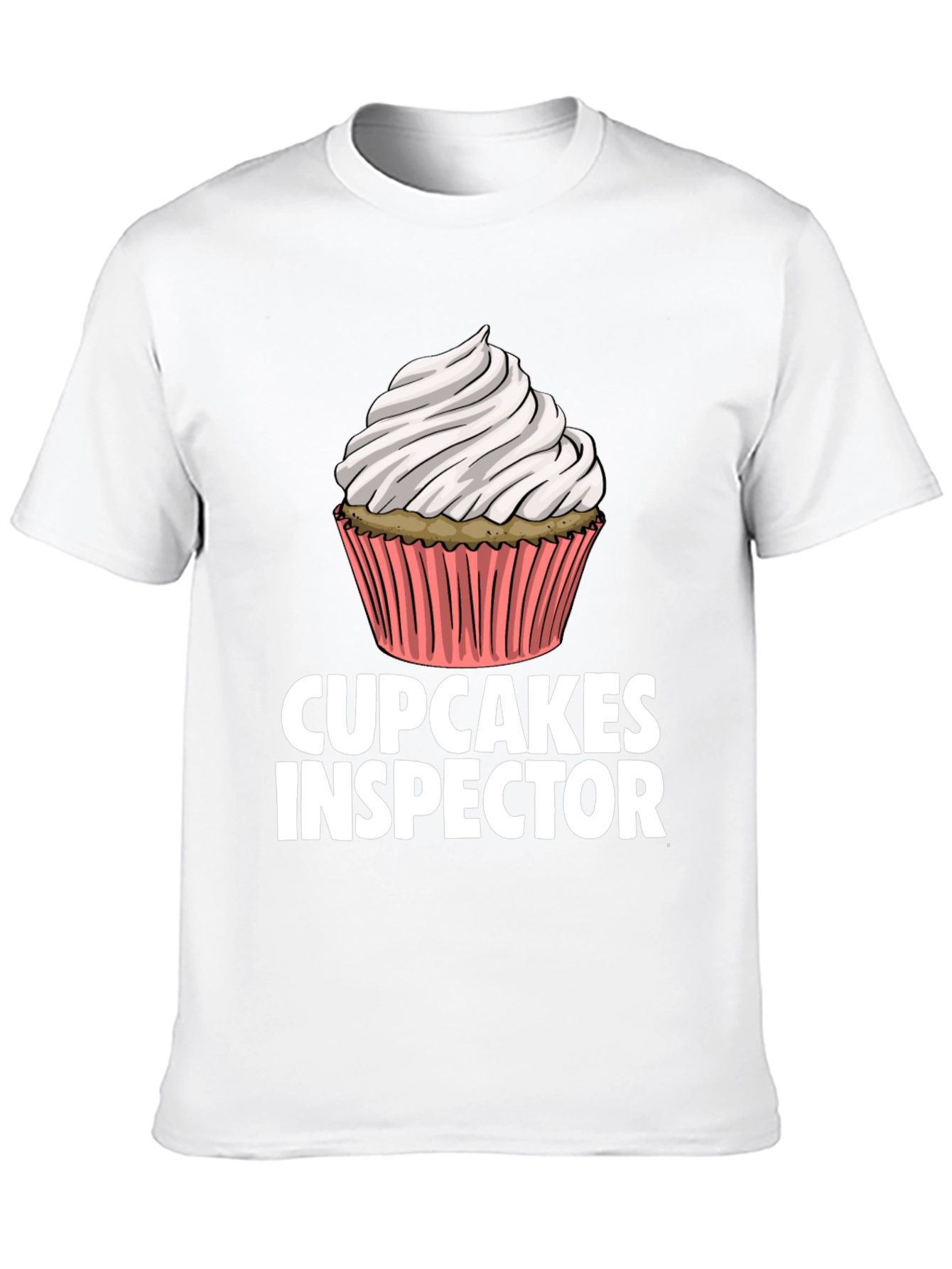 Cupcakes Inspector Funny Graphic T-Shirt
