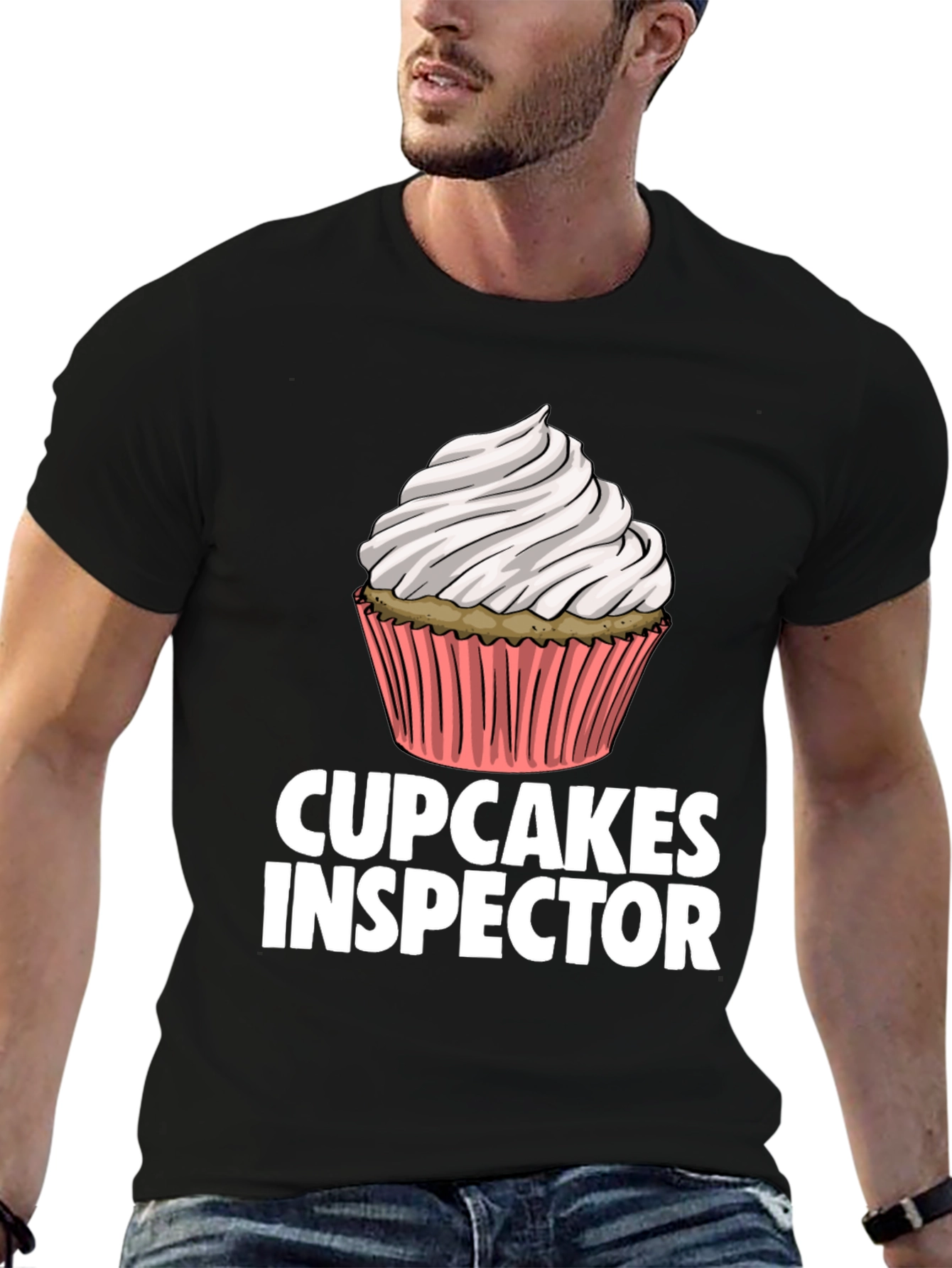 Cupcakes Inspector Funny Graphic T-Shirt