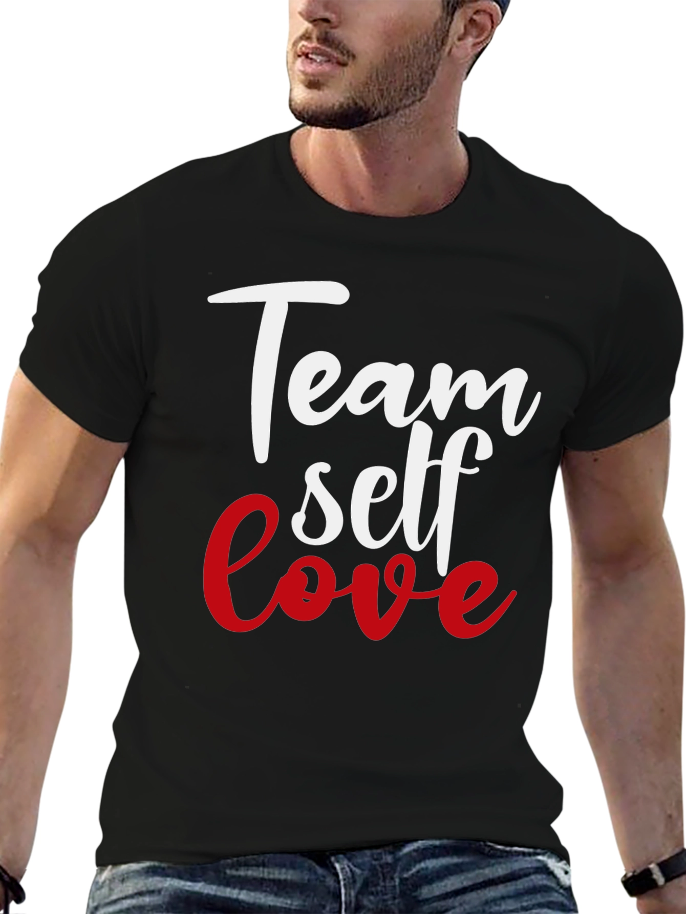Team Self Love Graphic Tee - Black