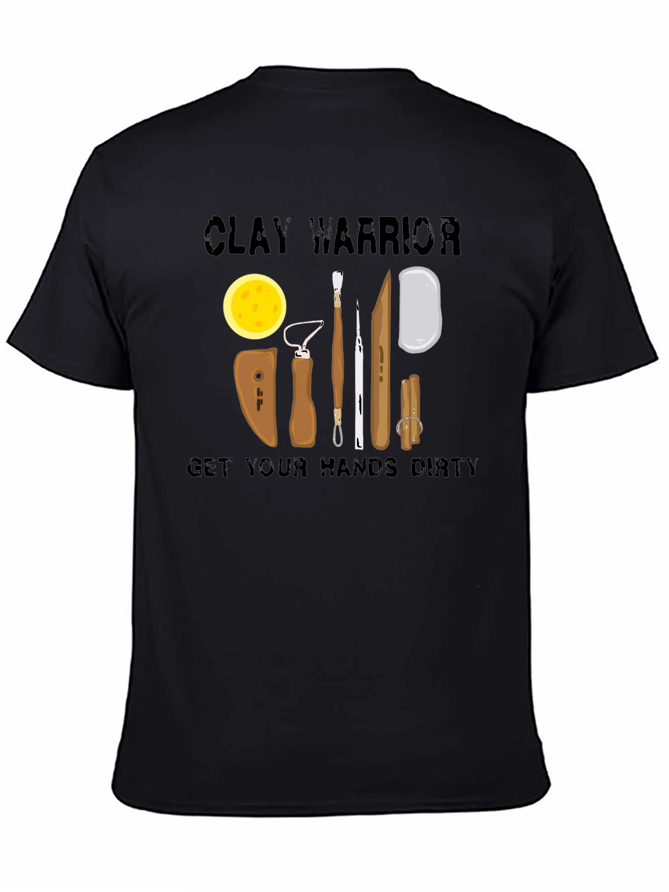 Clay Warrior T-Shirt - Pottery Tools Design