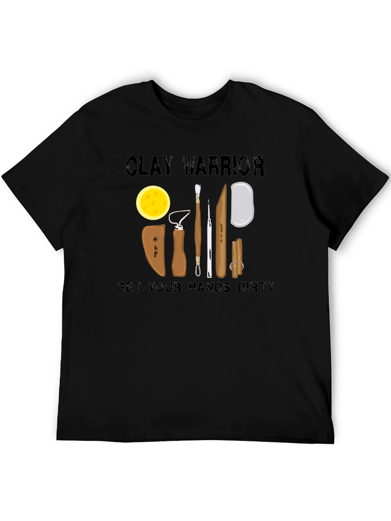 Clay Warrior T-Shirt - Pottery Tools Design