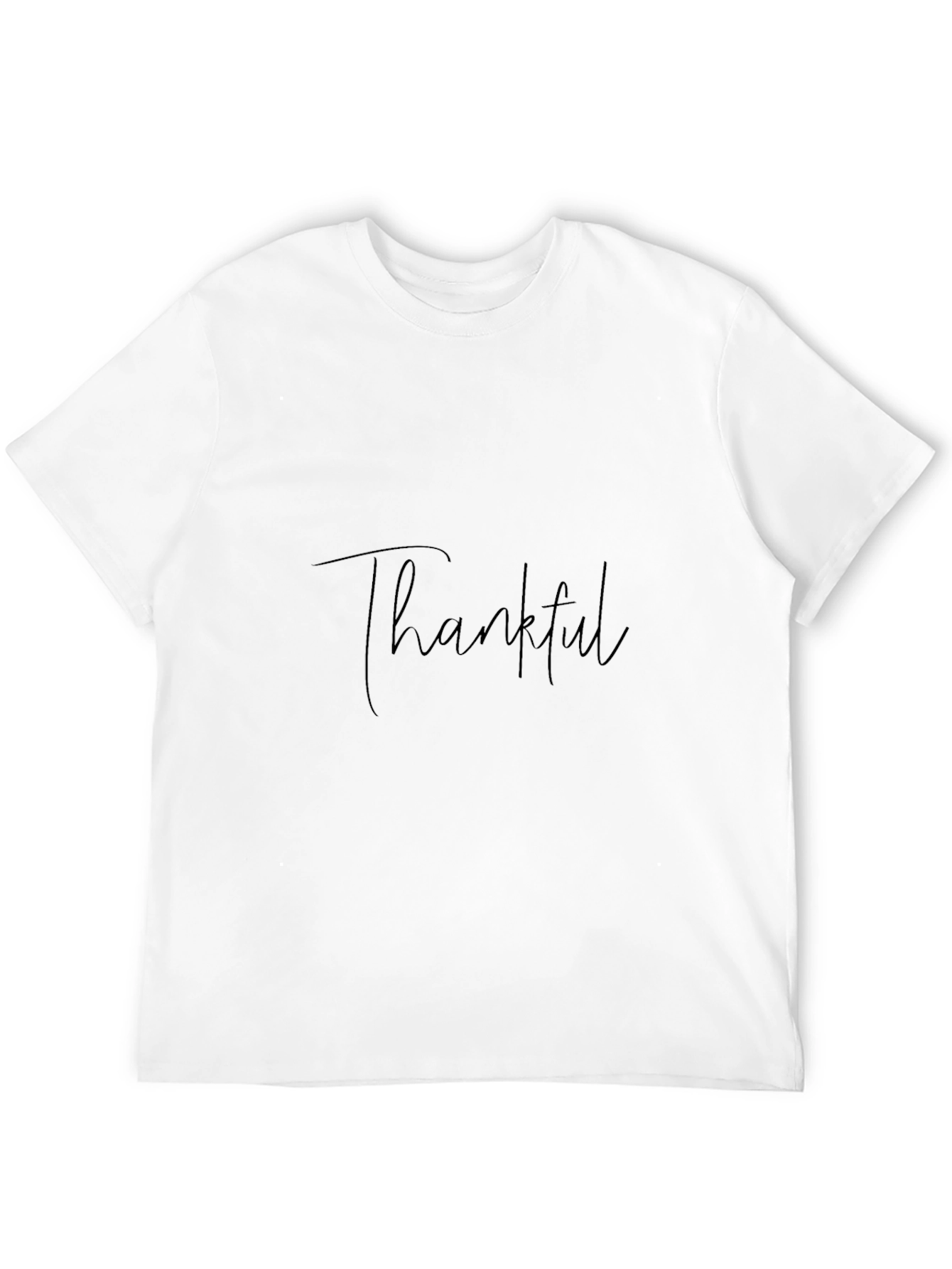 Thankful Black T-Shirt - Stylish & Comfortable