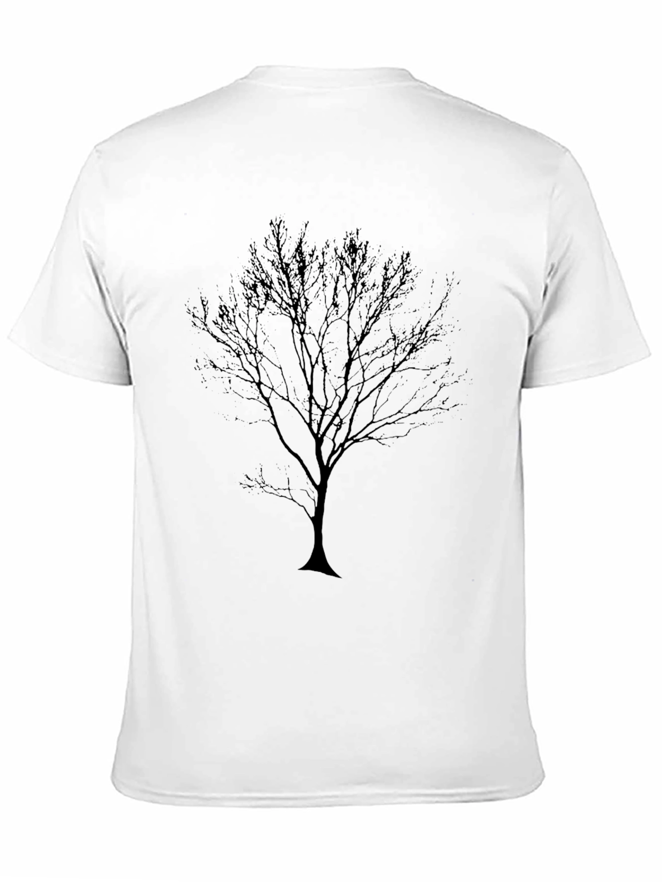 Mens Black Tree Graphic Tee - Casual Style