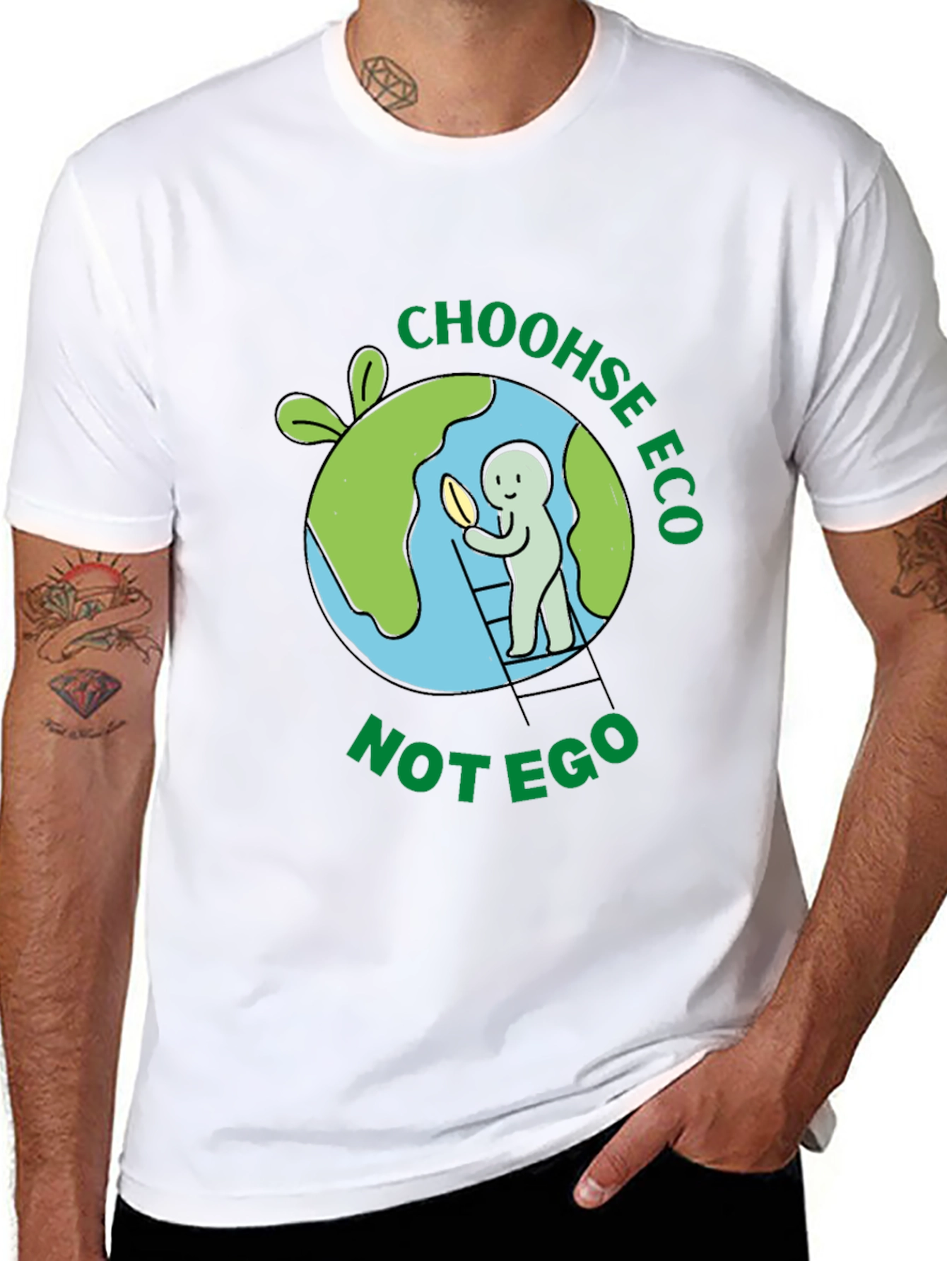 Eco-Friendly T-Shirt - Choose Eco Not Ego