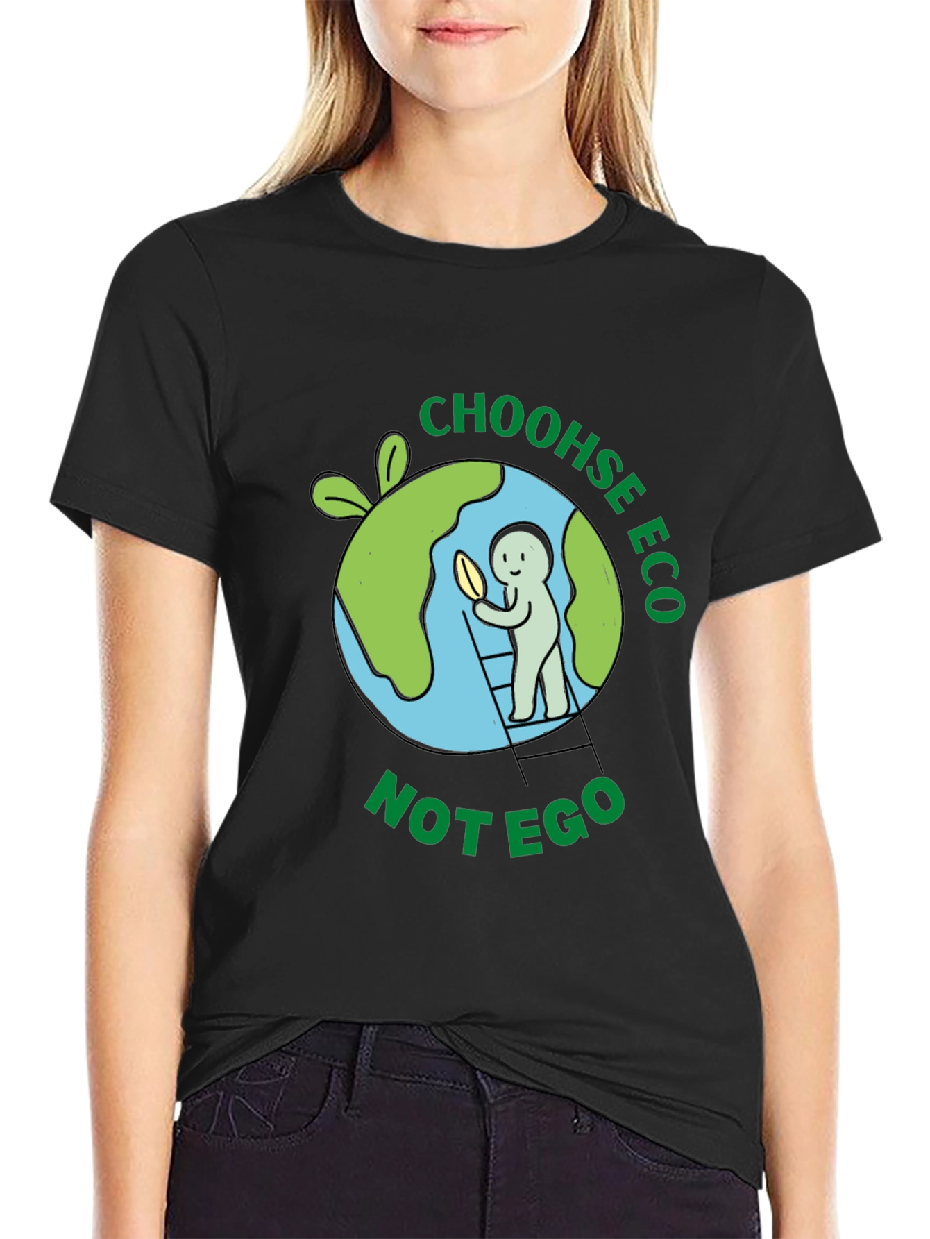 Eco-Friendly T-Shirt - Choose Eco Not Ego