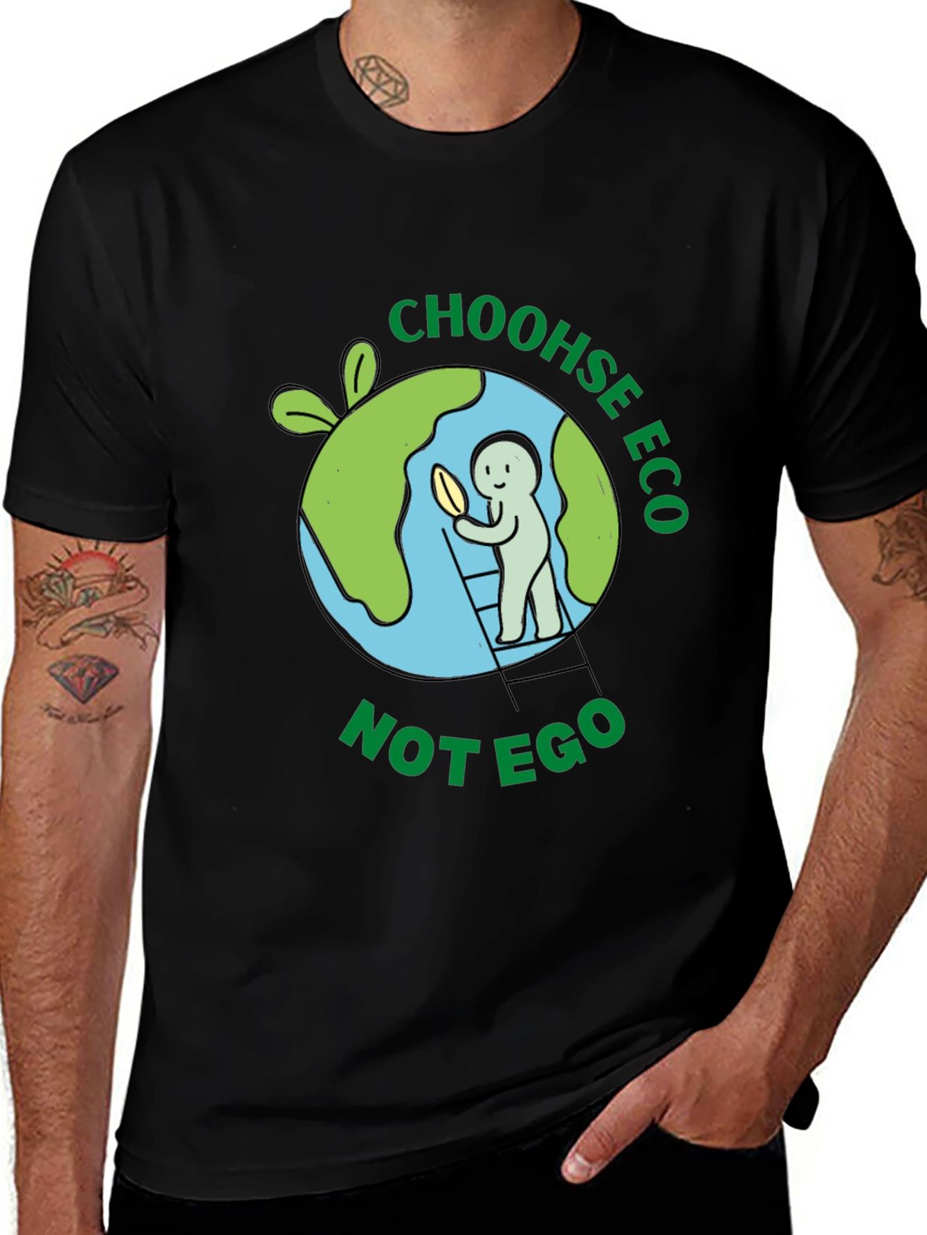 Eco-Friendly T-Shirt - Choose Eco Not Ego