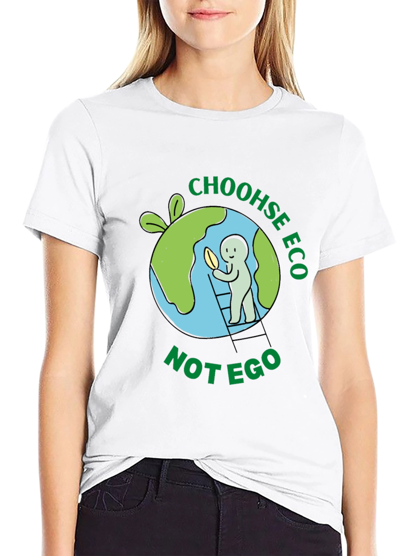 Eco-Friendly T-Shirt - Choose Eco Not Ego