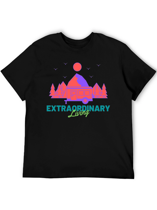Extraordinary Living T-Shirt - Camping Adventure Tee