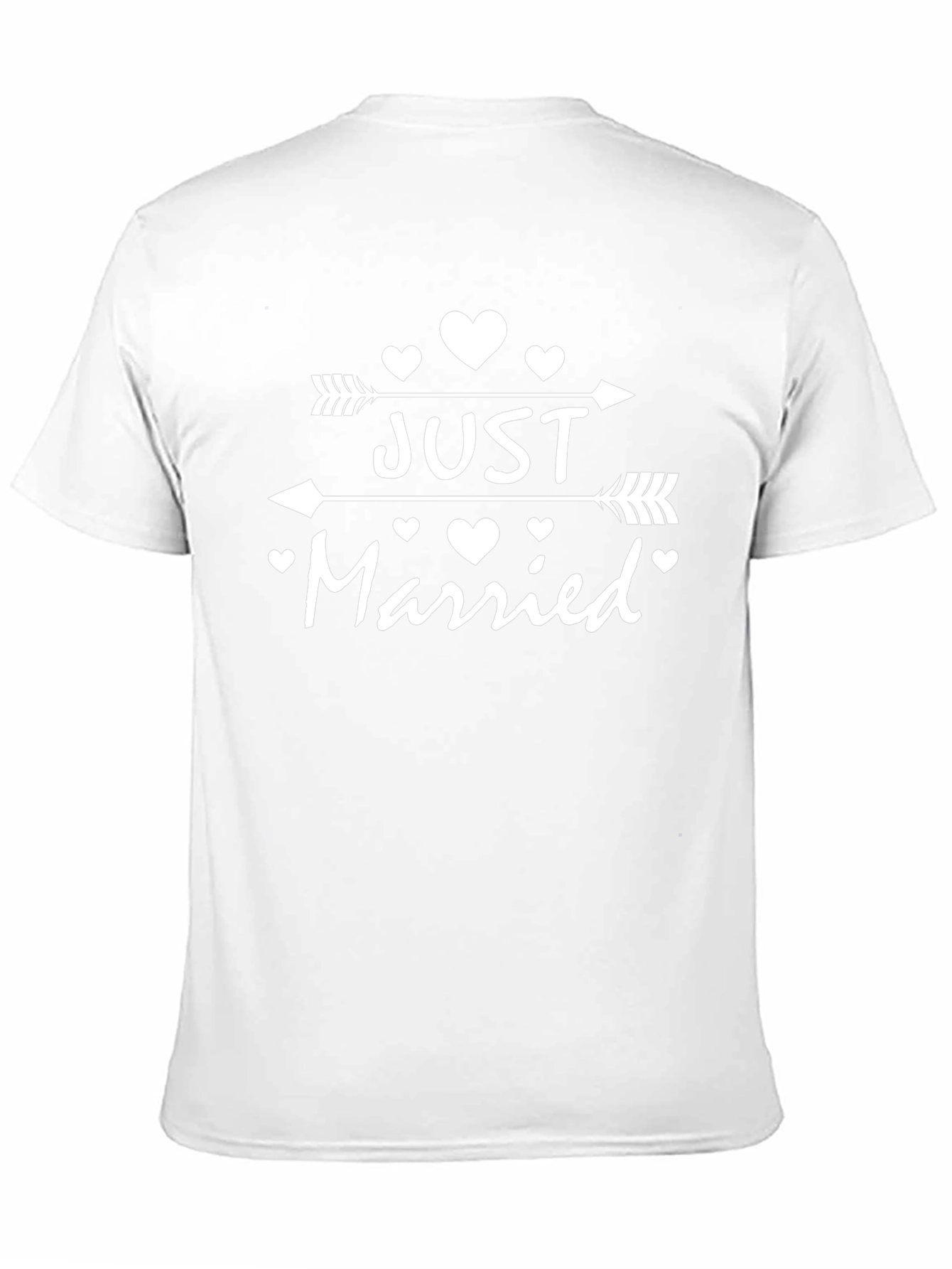 Just Married Graphic Tee - Black