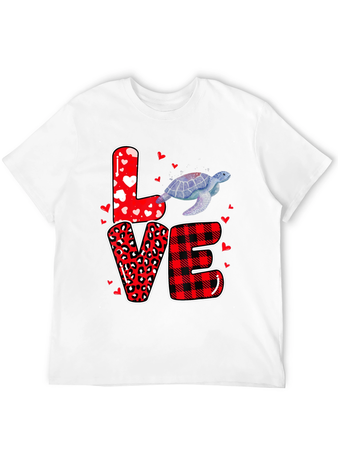 LOVE Turtle Graphic Tee Shirt