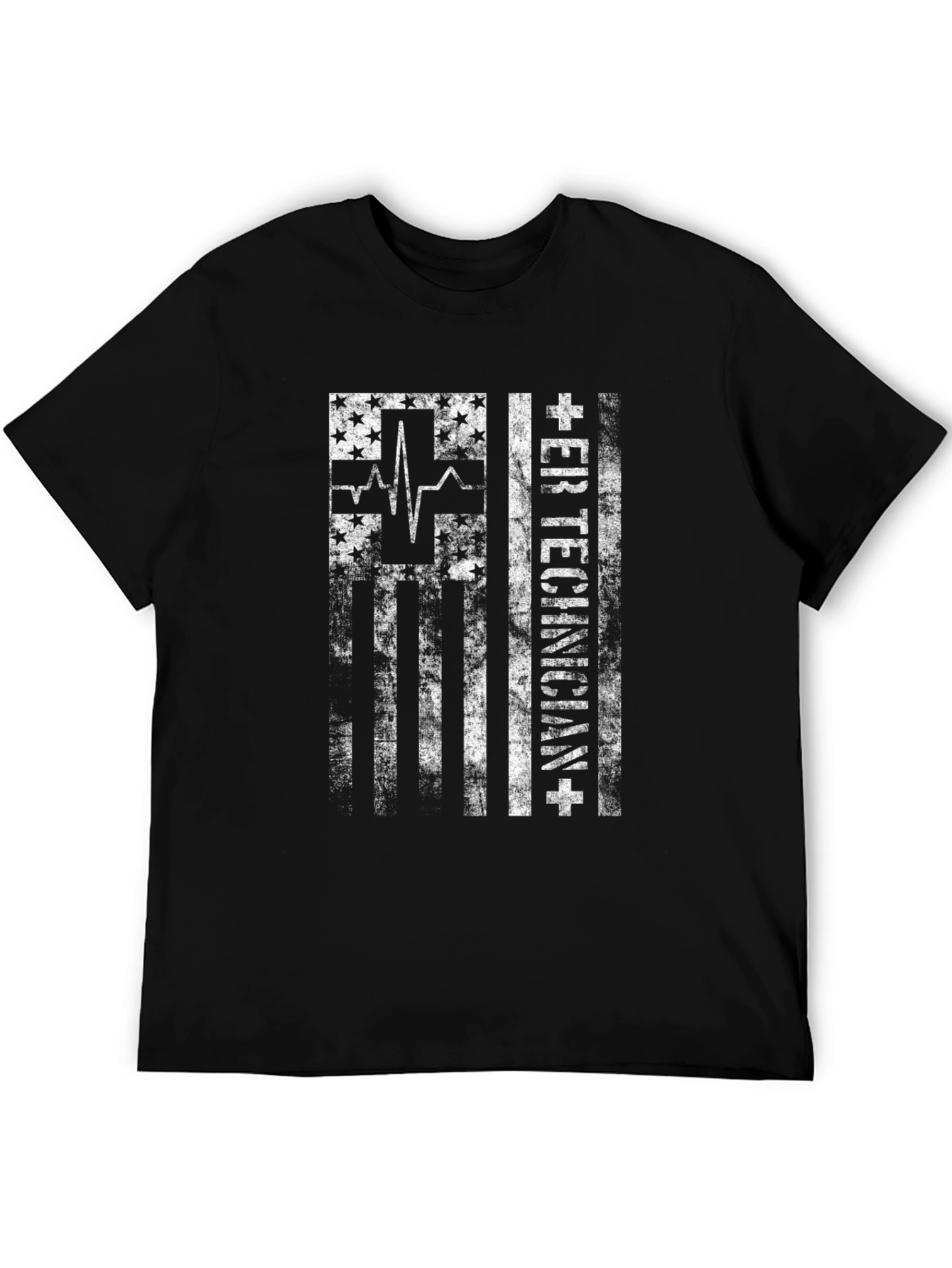 ER Technician American Flag T-Shirt
