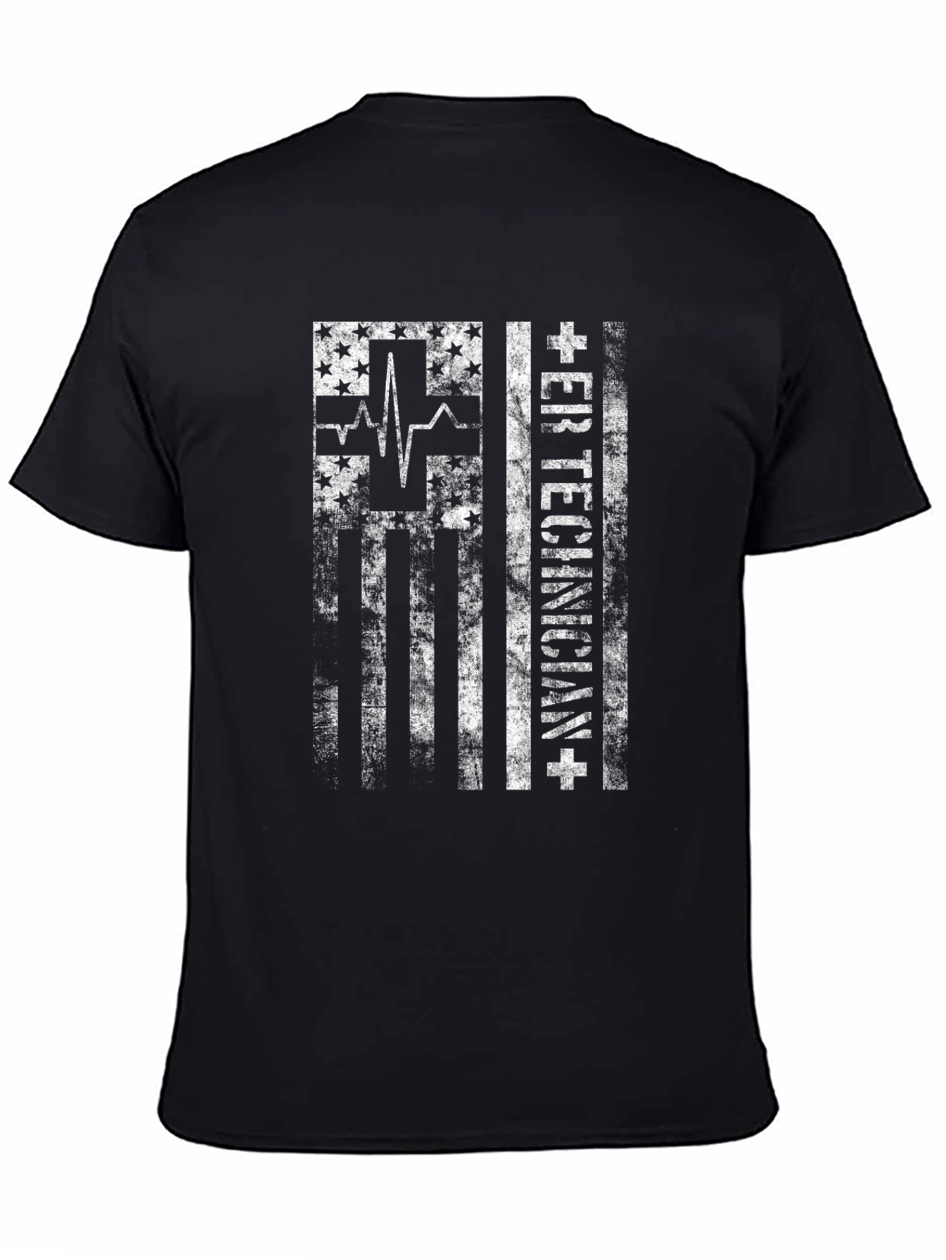 ER Technician American Flag T-Shirt