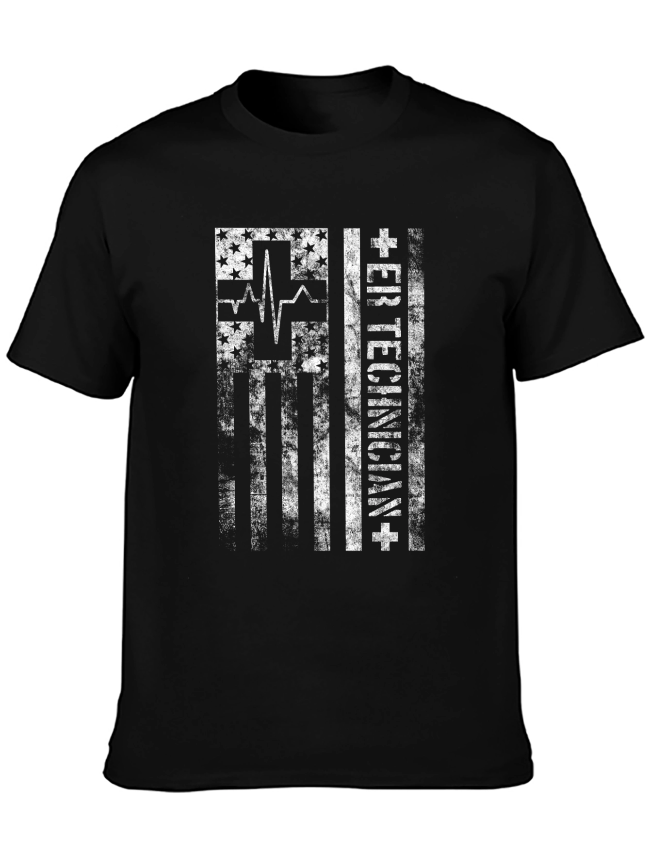 ER Technician American Flag T-Shirt