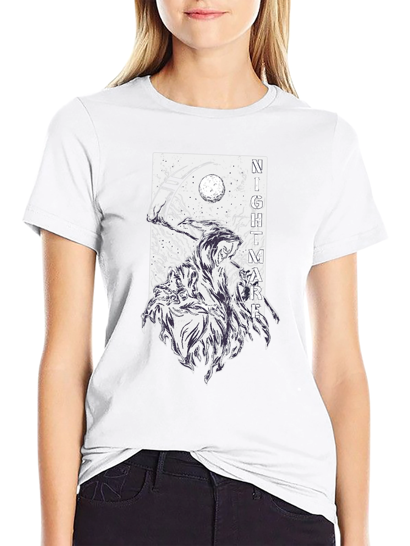 Nightmare Reaper Graphic Tee - Dark Humor