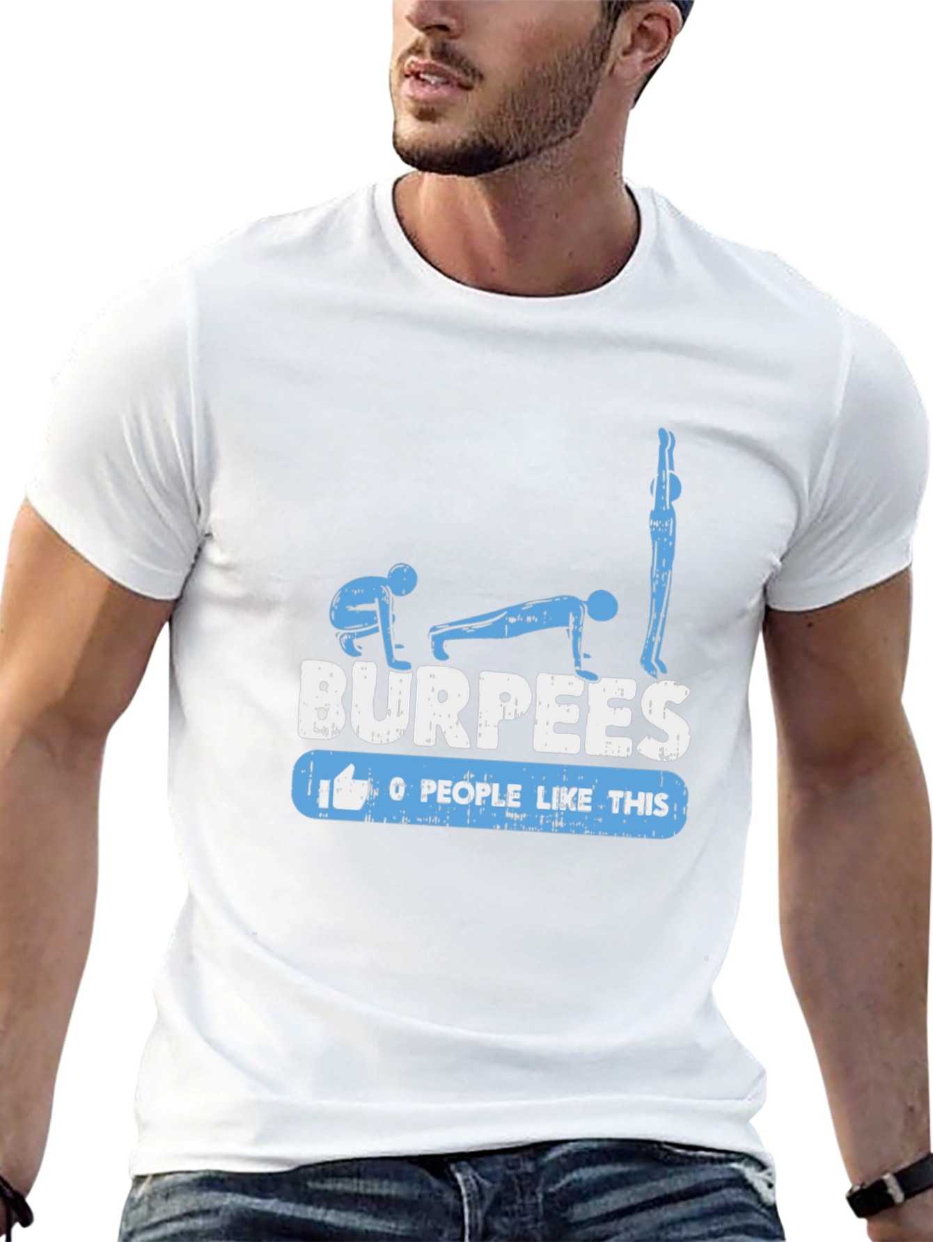 Burpees Fitness Graphic T-Shirt - Black