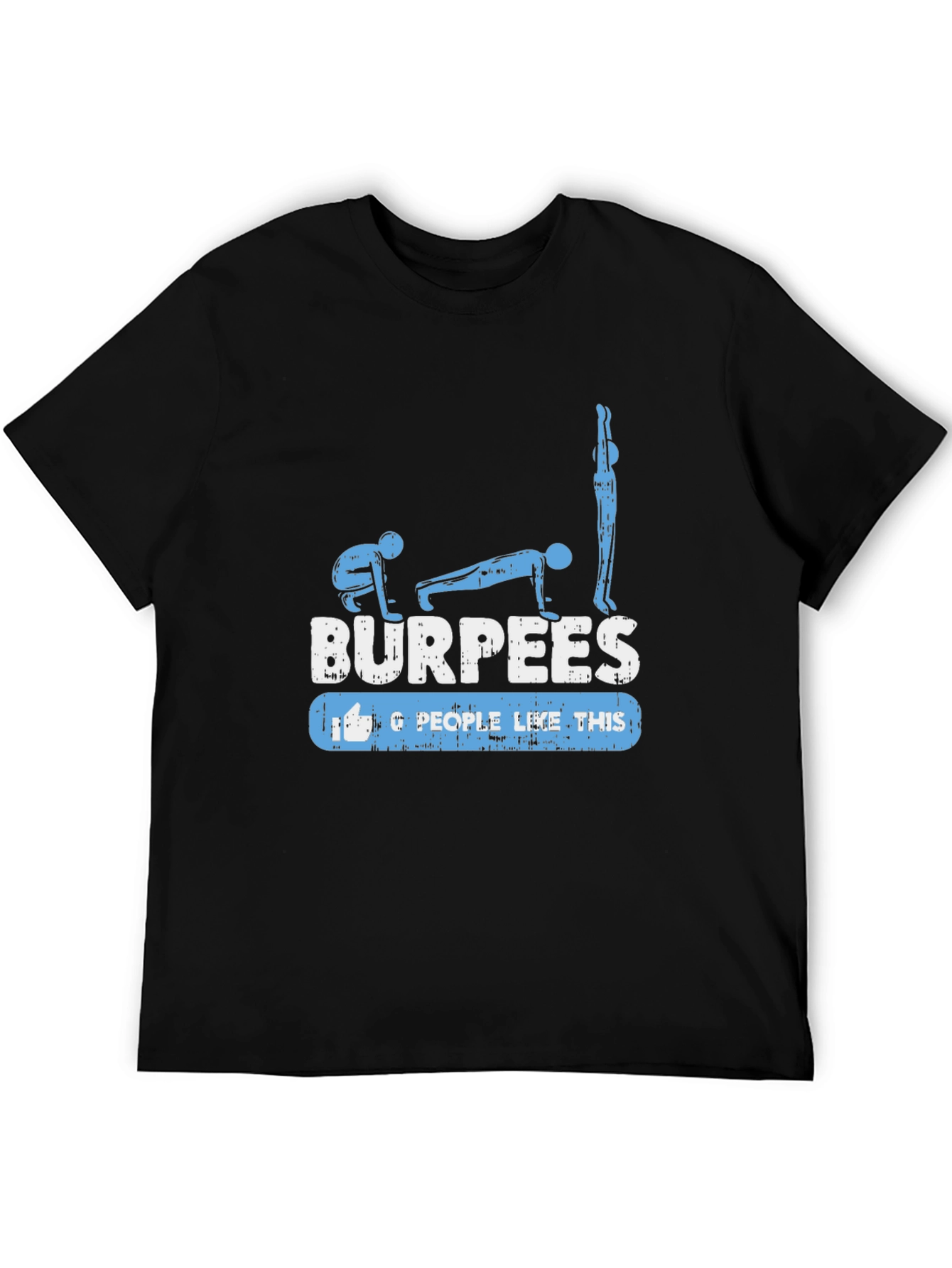 Burpees Fitness Graphic T-Shirt - Black