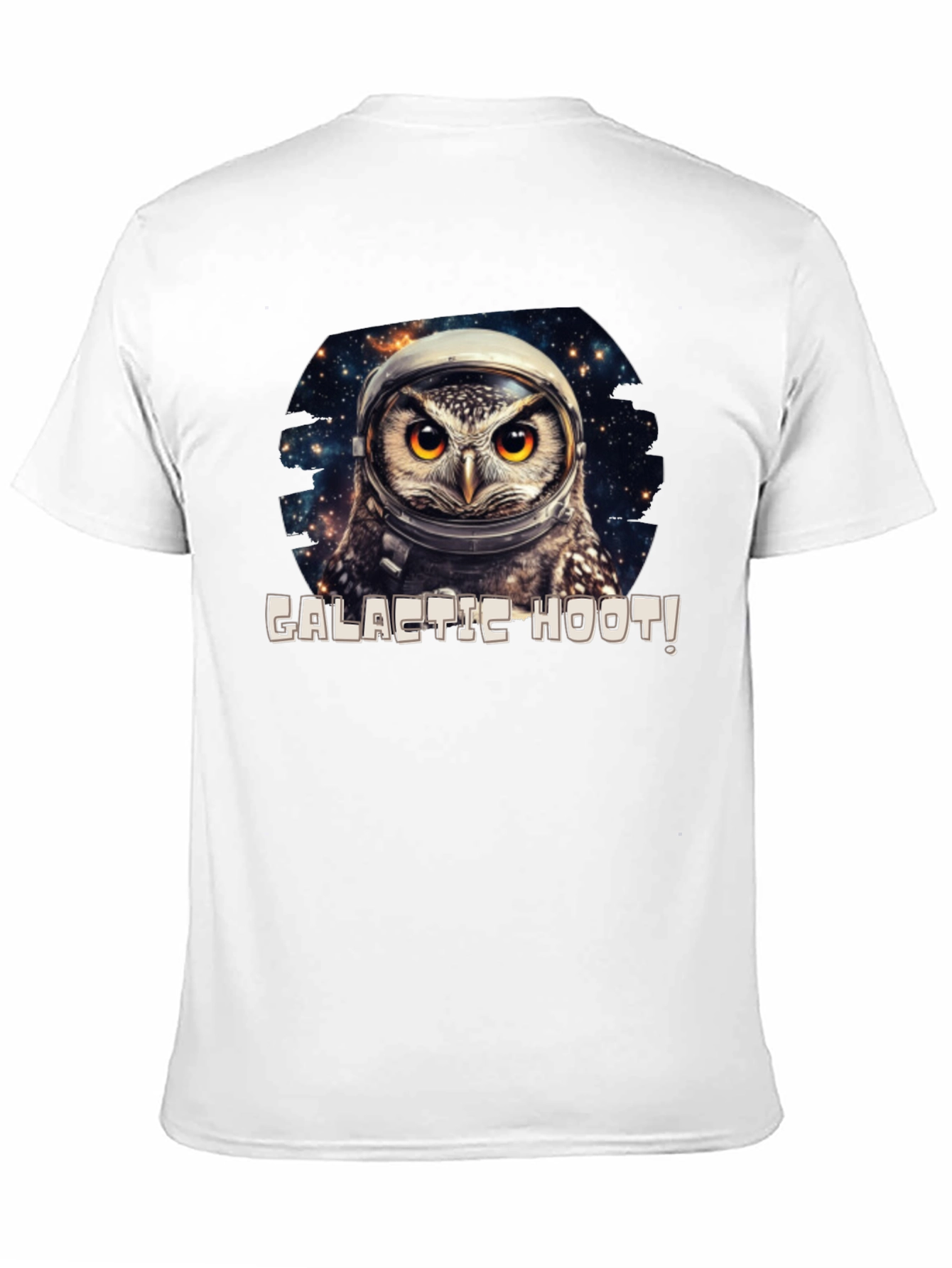 Galactic Hoot Owl T-Shirt - Space Adventure Tee