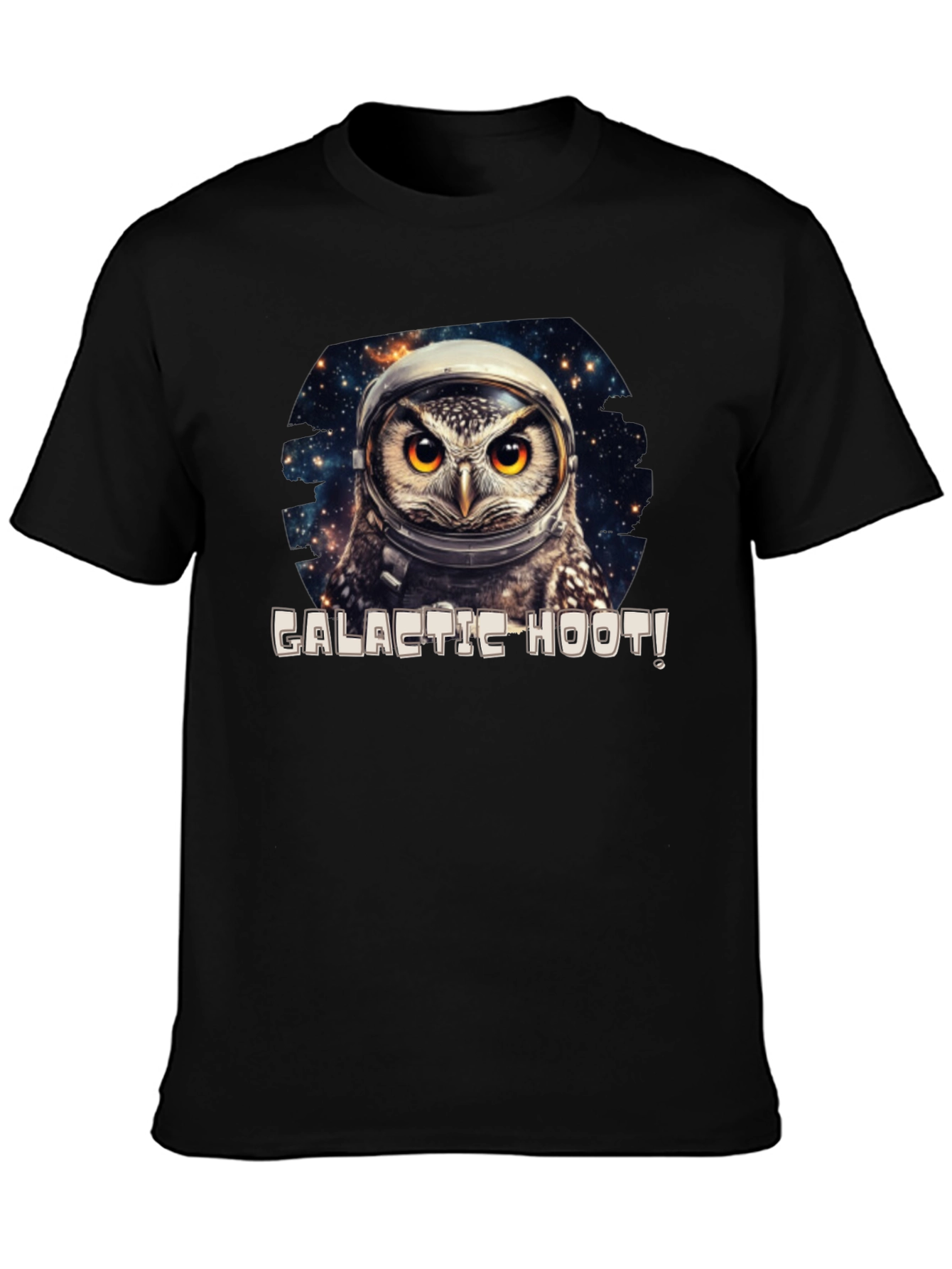 Galactic Hoot Owl T-Shirt - Space Adventure Tee