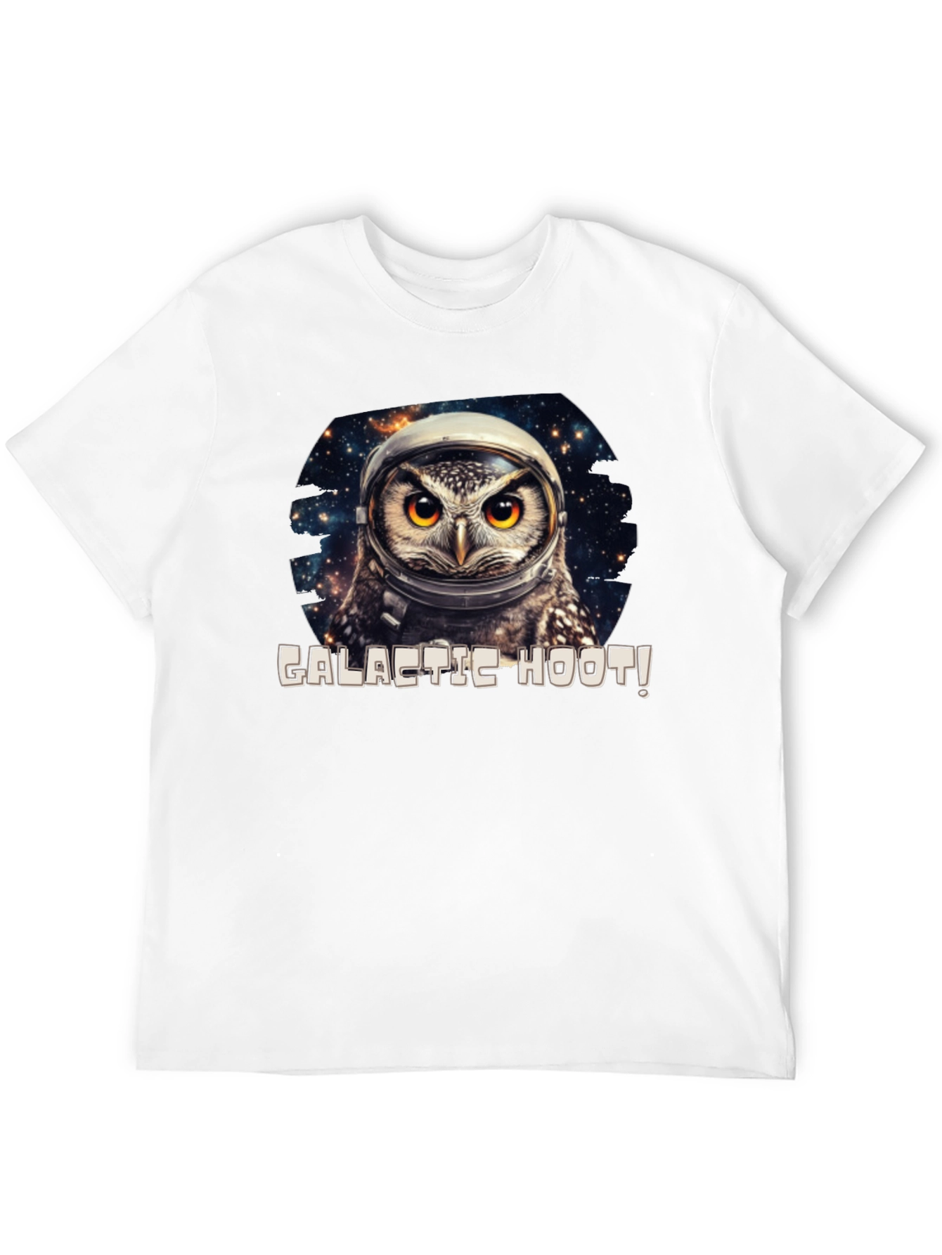 Galactic Hoot Owl T-Shirt - Space Adventure Tee