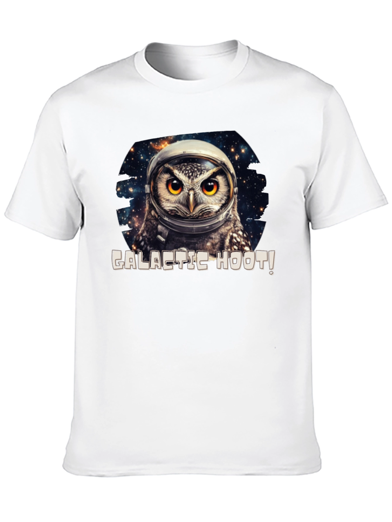 Galactic Hoot Owl T-Shirt - Space Adventure Tee